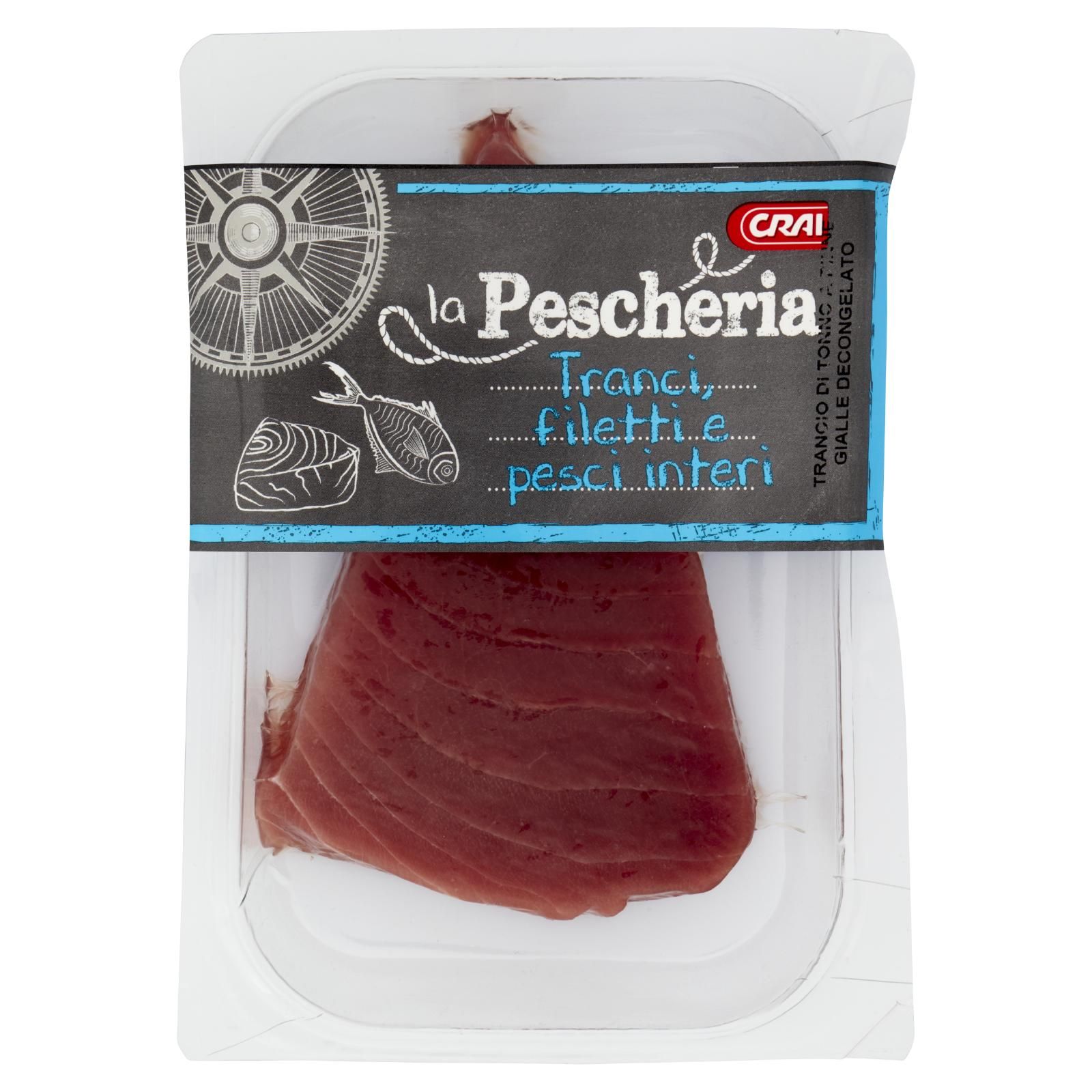 Crai la Pescheria Trancio di Tonno a Pinne Gialle Decongelato 0,200 kg