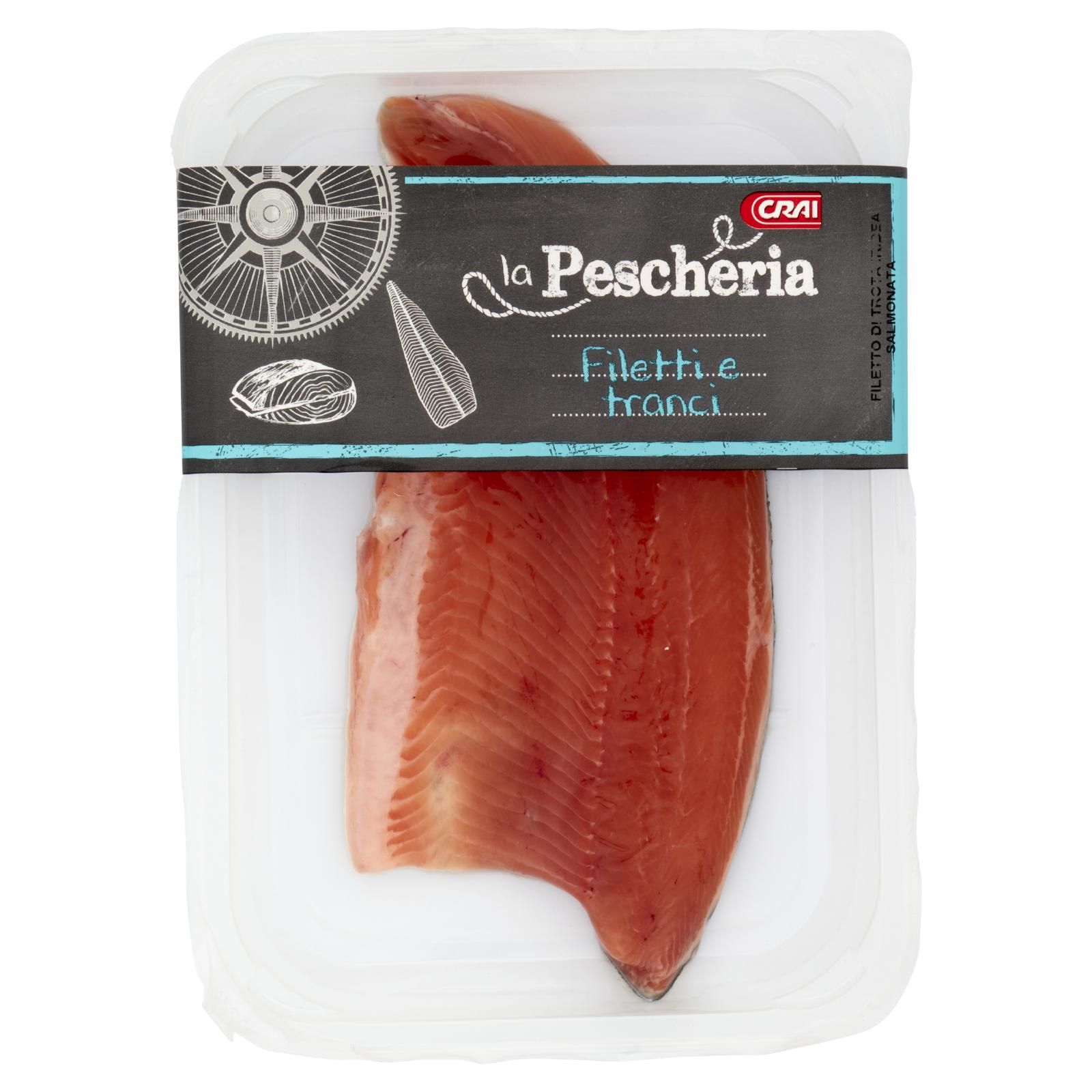 Crai la Pescheria Filetto di Trota Iridea Salmonata 0,190 kg