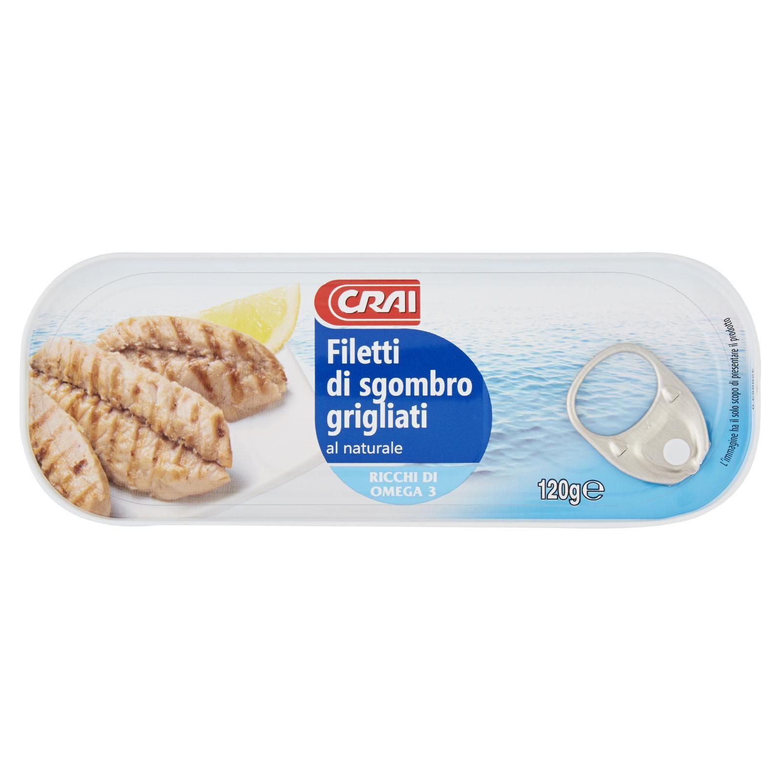 Crai Filetti di sgombro grigliati al naturale 120 g