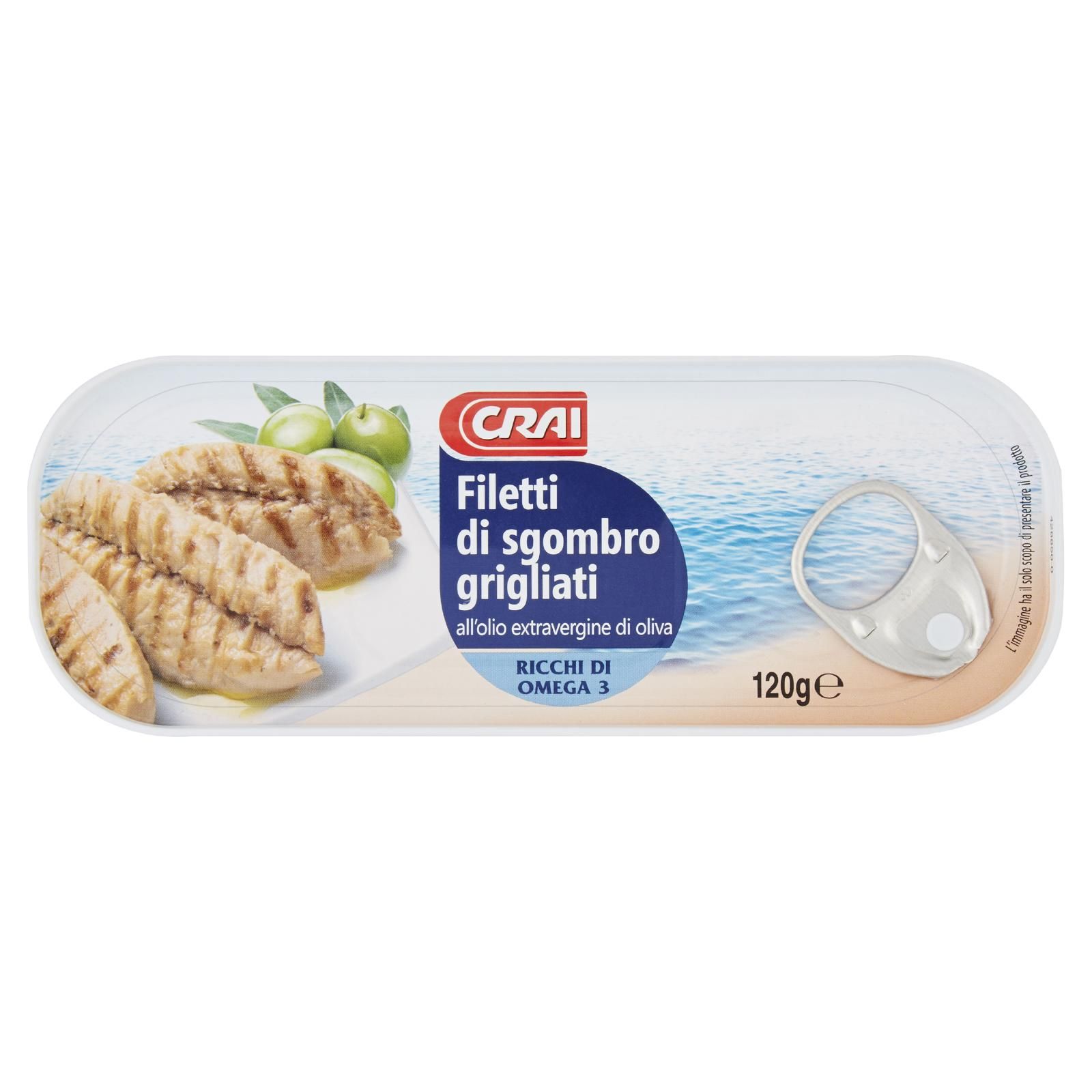 Crai Filetti di sgombro grigliati all'olio extravergine di oliva 120 g