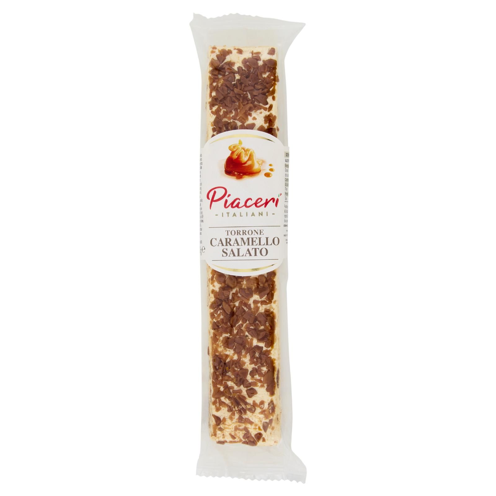 Piaceri Italiani Torrone Caramello Salato 100 g