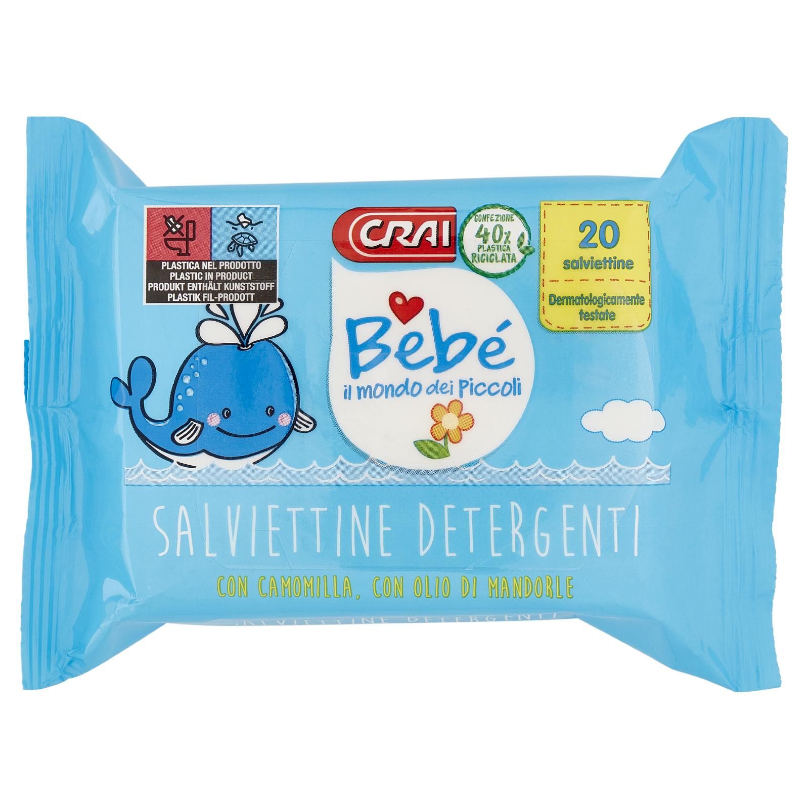Crai Bebè Salviettine Detergenti 20 pz
