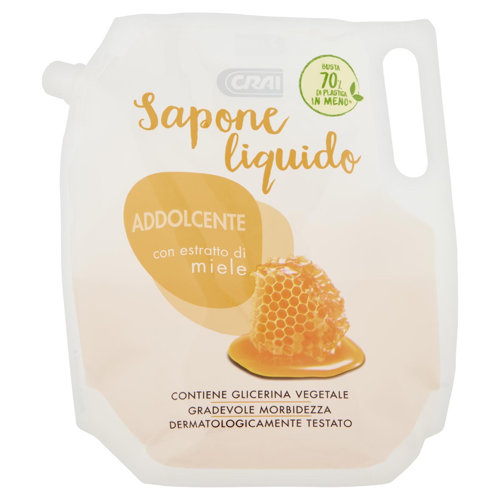 Crai Sapone liquido Addolcente con estratto di miele 1000 ml