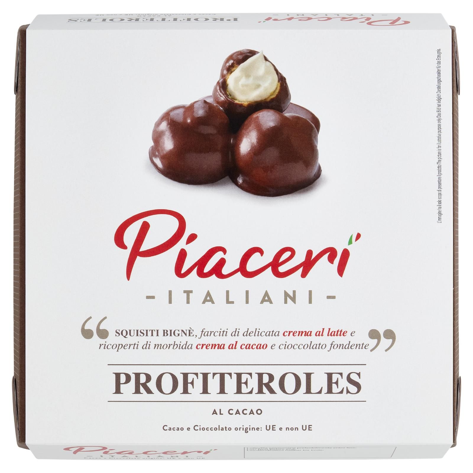 Piaceri Italiani Profiteroles Al Cacao 500 g