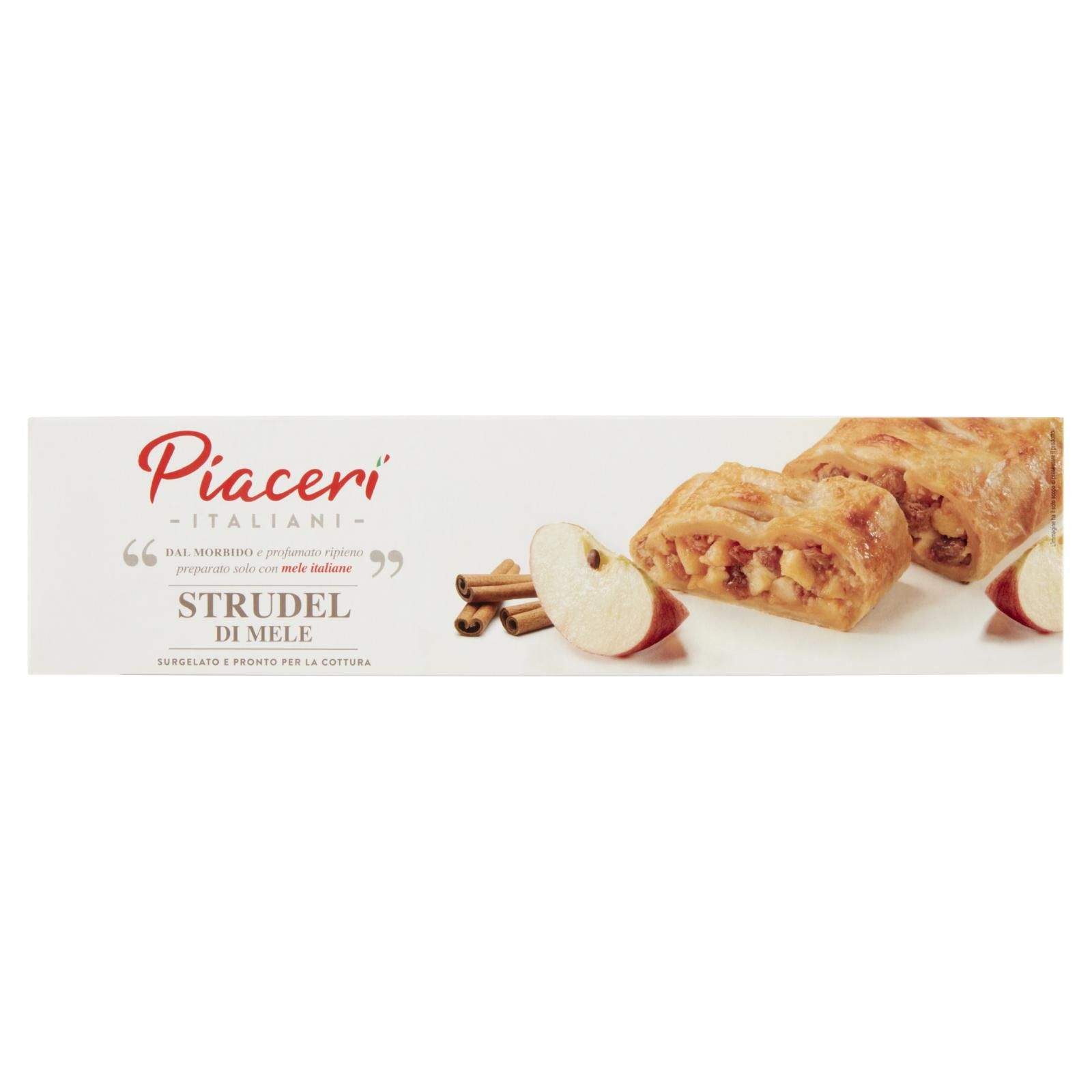 Piaceri Italiani Strudel di Mele Surgelato e Pronto per la Cottura 600 g