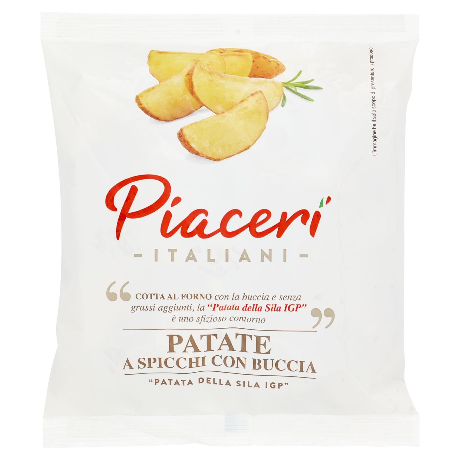 Piaceri Italiani Patate a Spicchi con Buccia 450 g