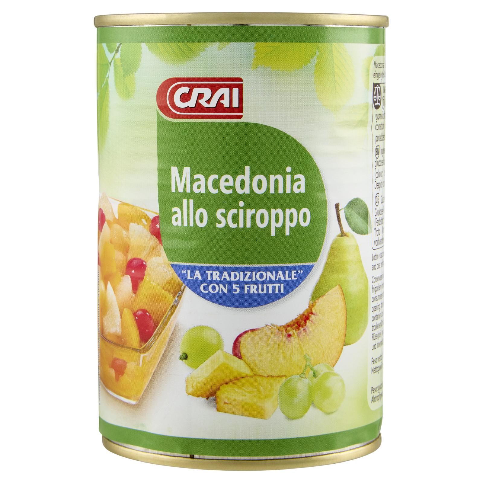 Crai Macedonia allo sciroppo 415 g