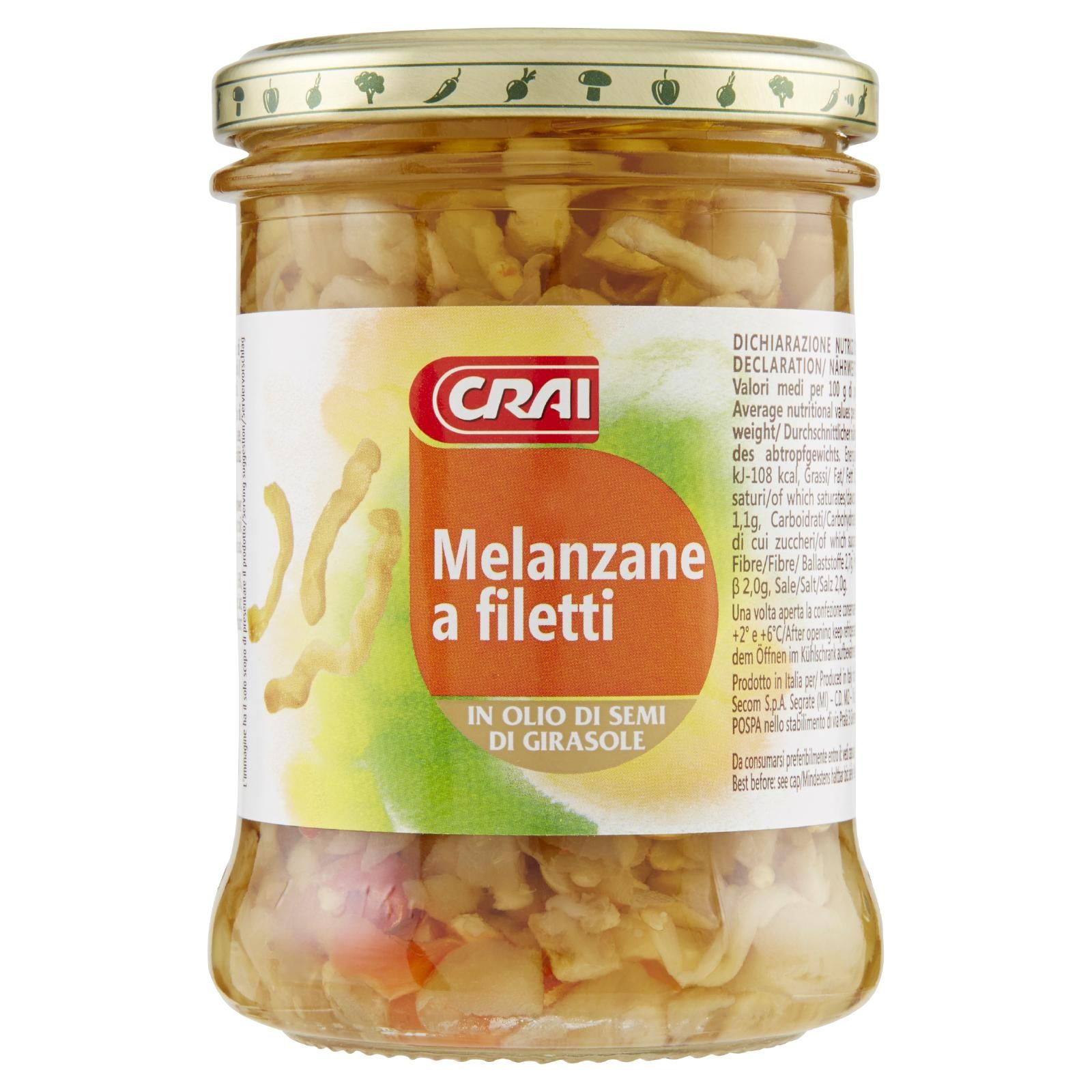 Crai Melanzane a filetti 280 g