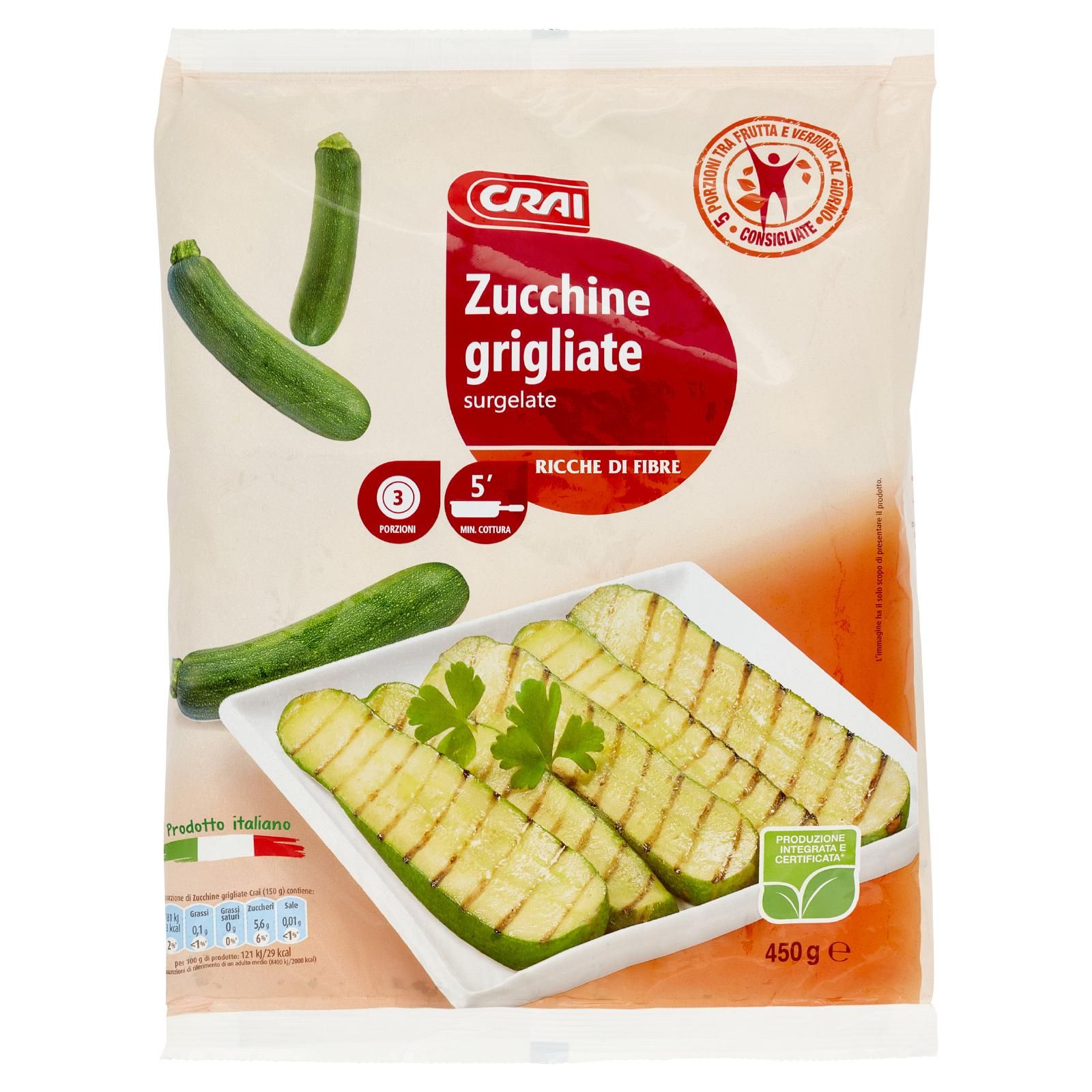 Crai Zucchine grigliate surgelate 450 g