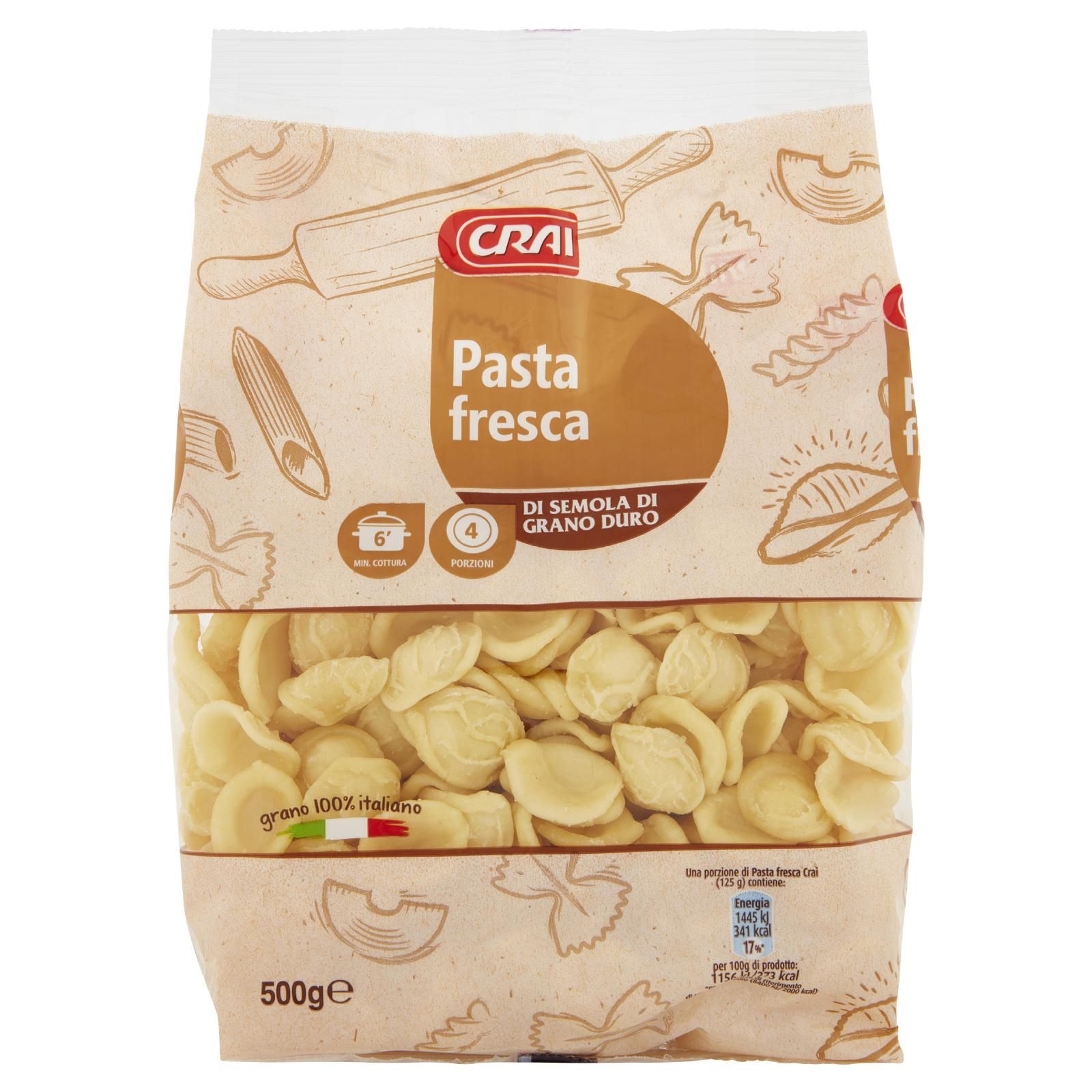 Crai Pasta fresca Orecchiette 500 g