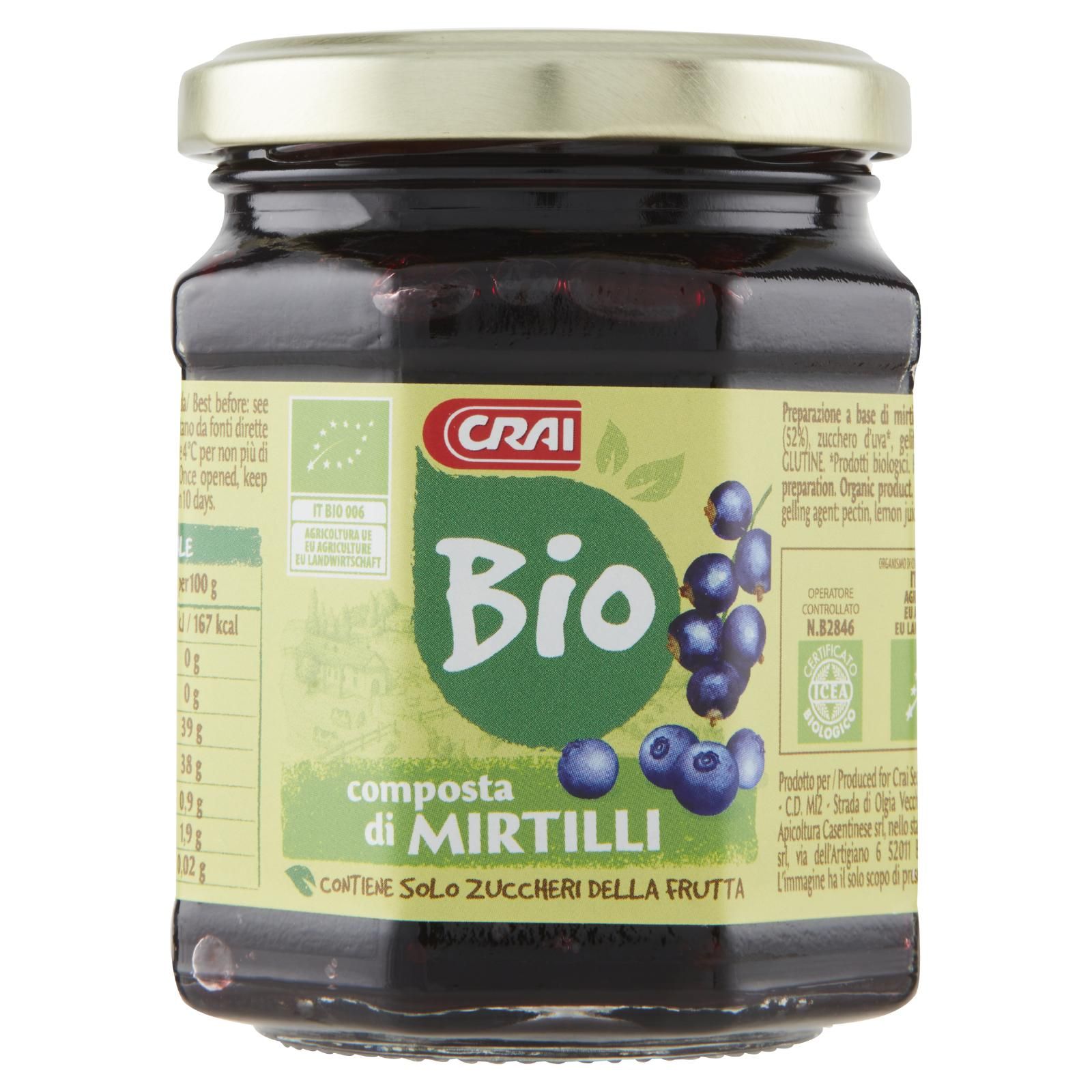 Crai Bio composta di Mirtilli 240 g