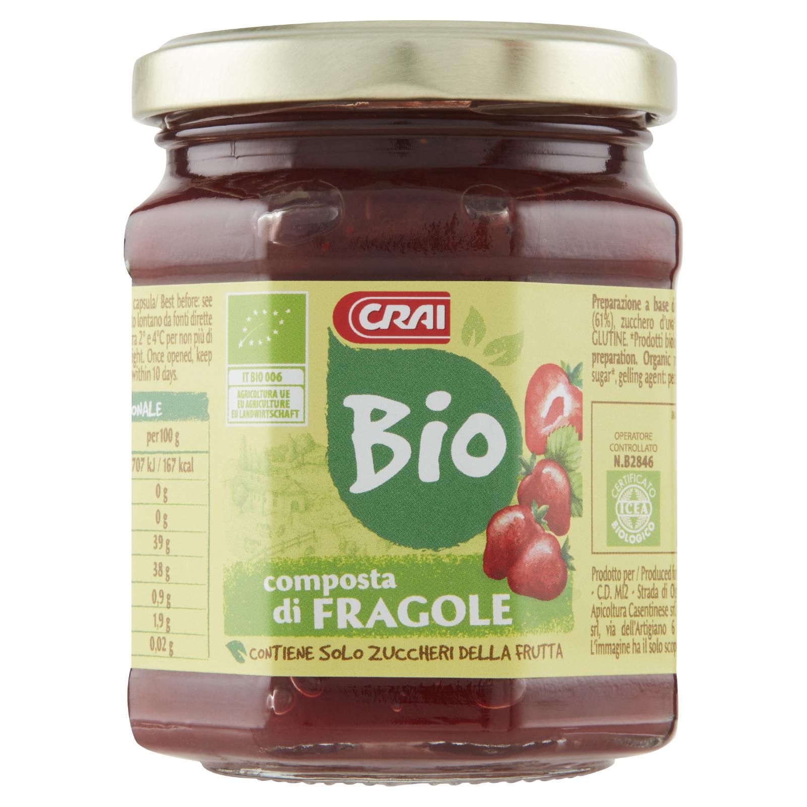 Crai Bio composta di Fragole 240 g