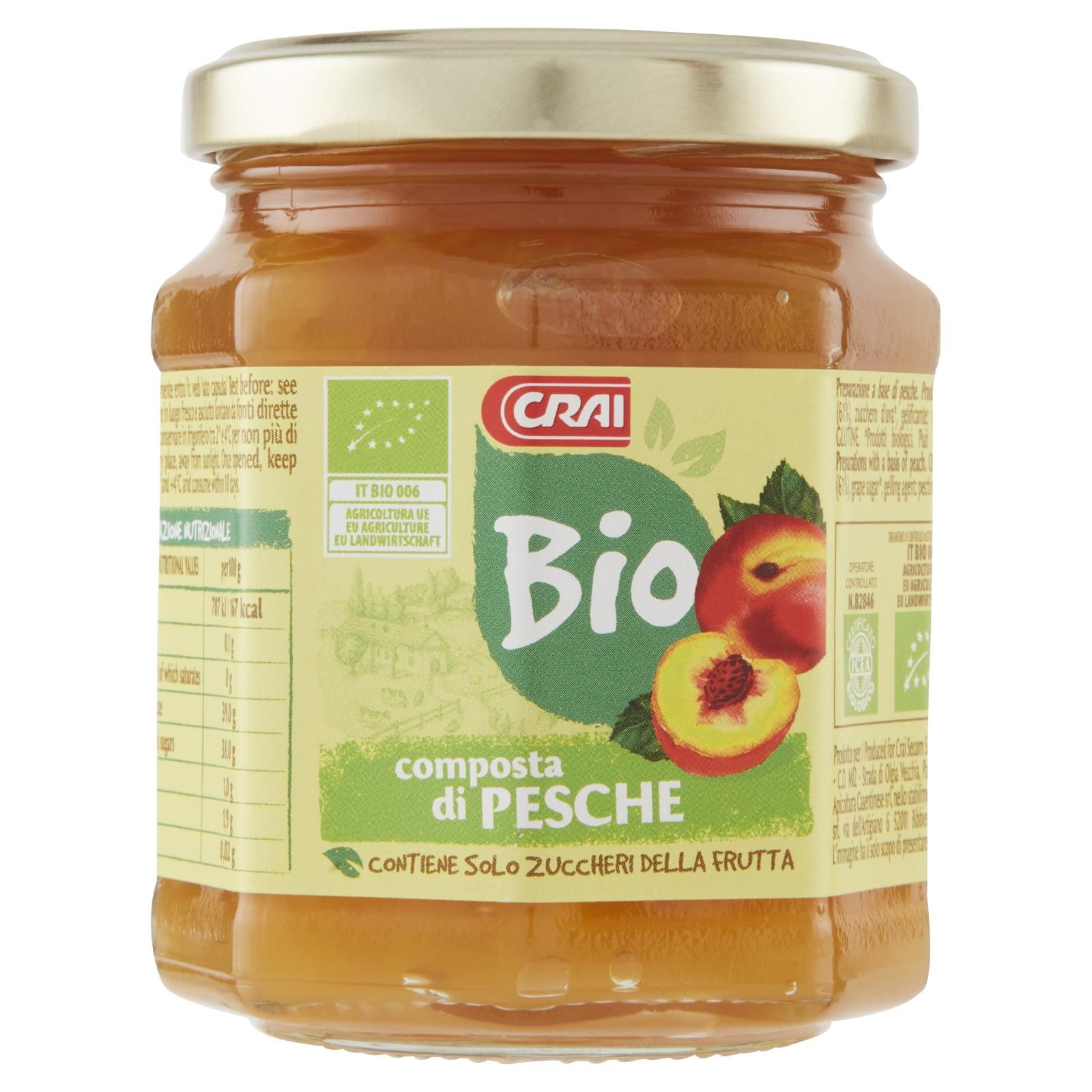 Crai Bio composta di Pesche 240 g