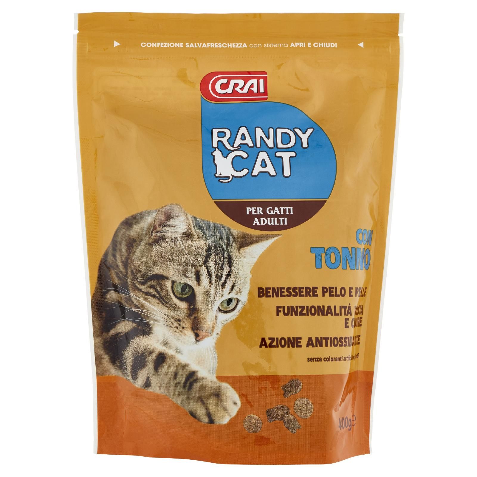 Crai Randy Cat Per Gatti Adulti Con Tonno 400 g