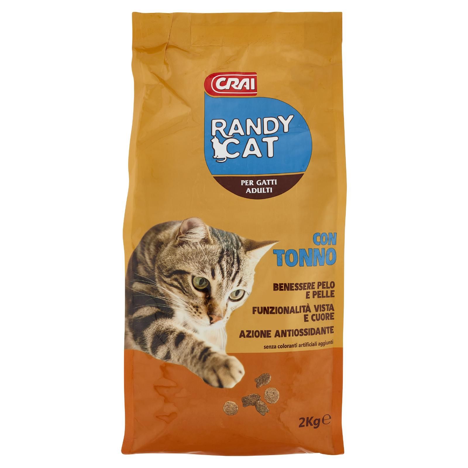 Crai Randy Cat Per Gatti Adulti Con Tonno 2 kg