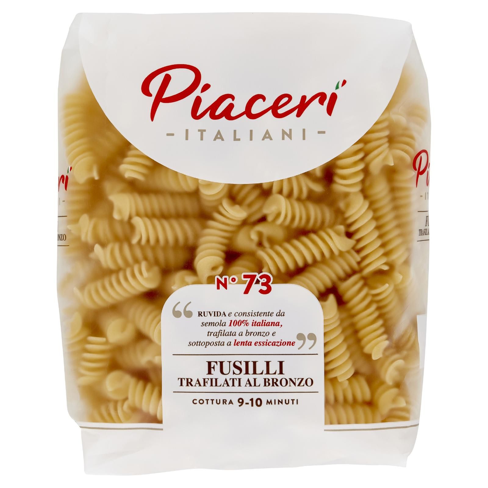 Piaceri Italiani Fusilli Trafilati al Bronzo N° 73 500 g