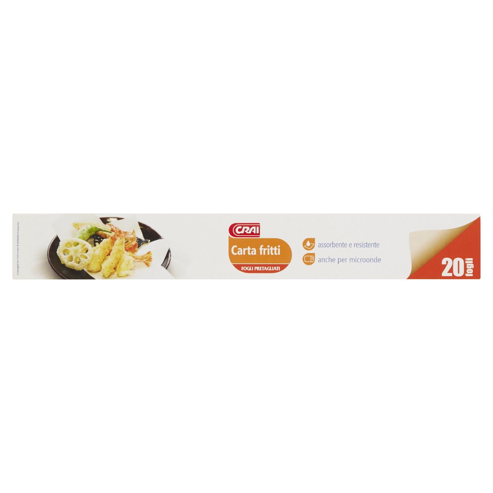 Crai Carta fritti Fogli Pretagliati 20 pz