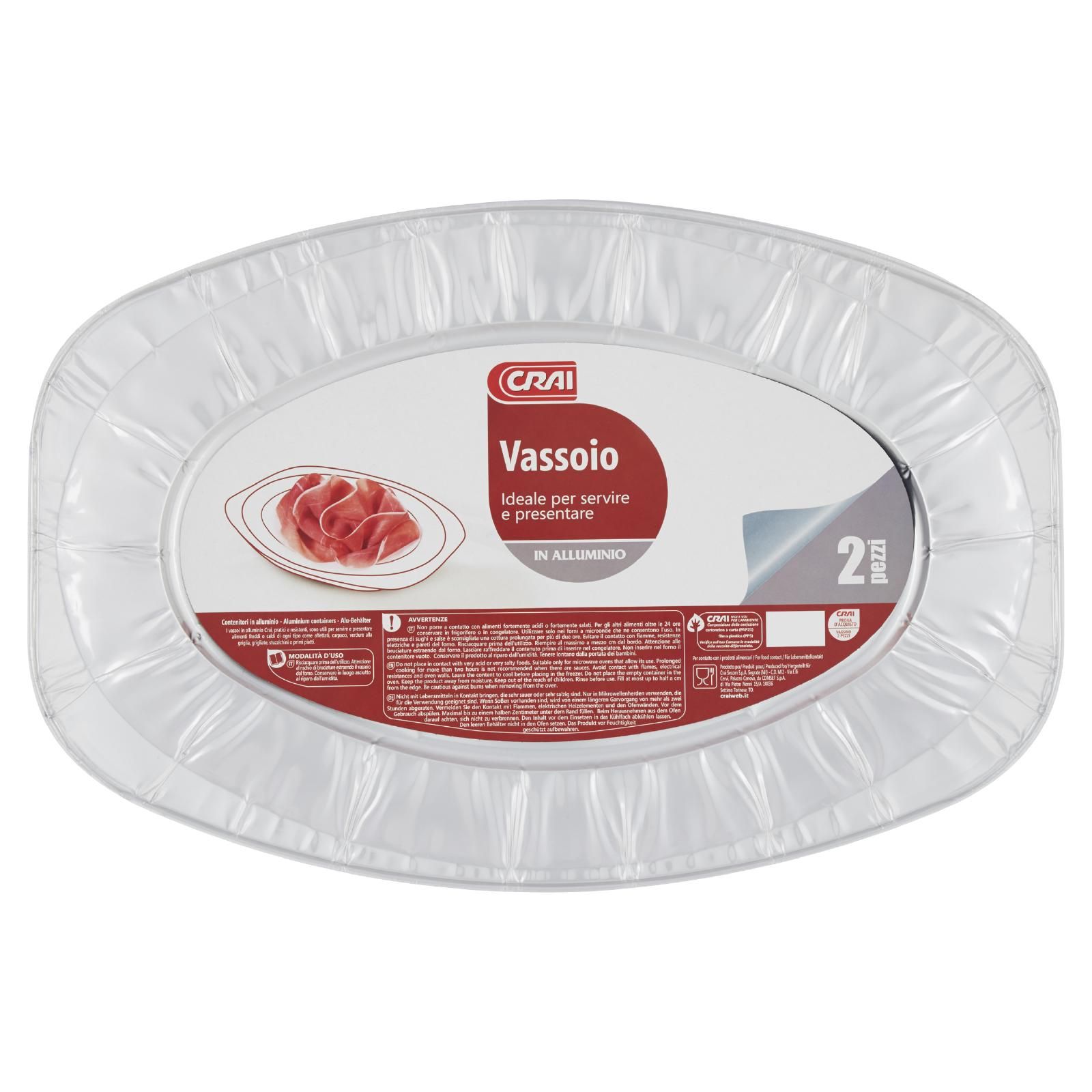 Crai Vassoio In Alluminio 2 pz