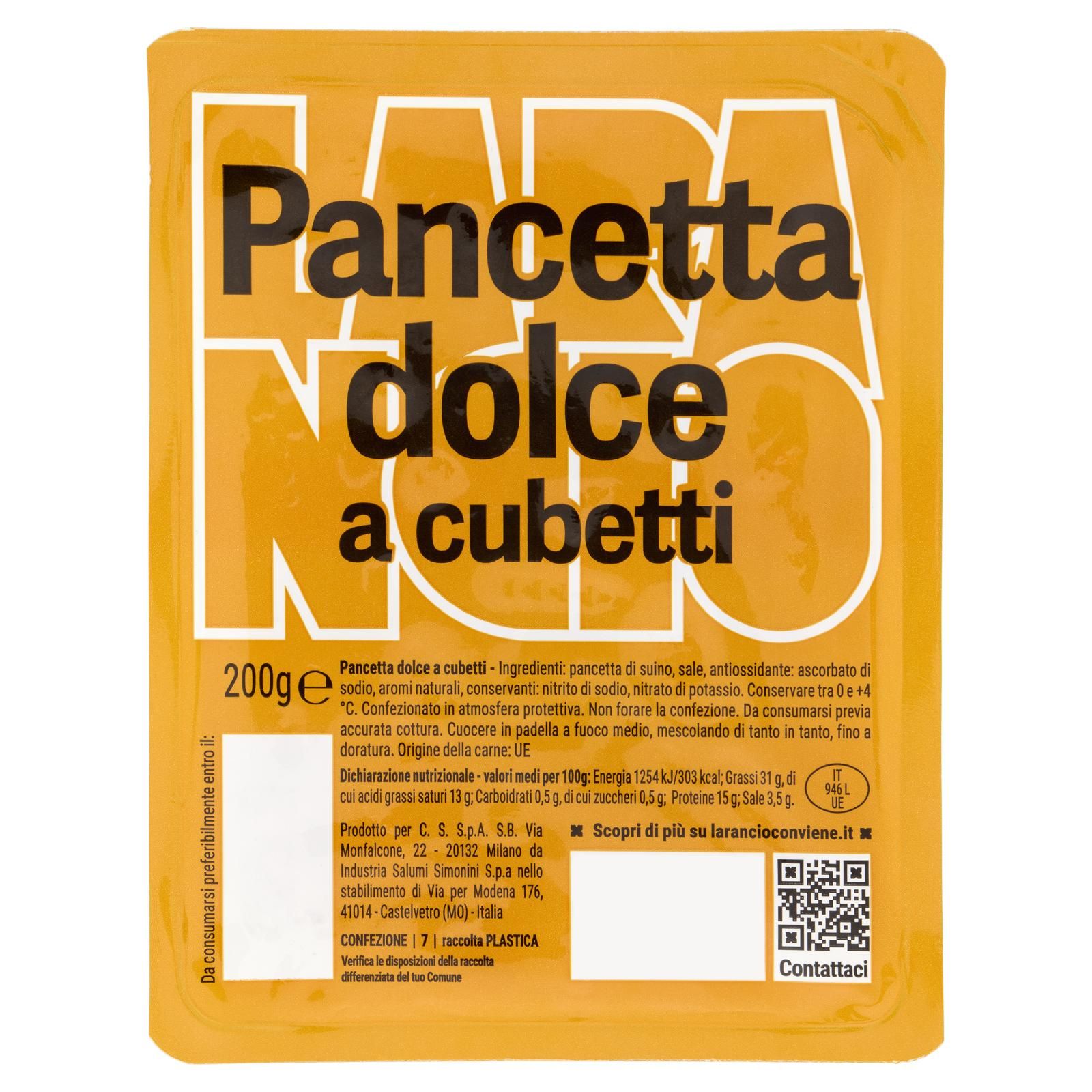 Larancio Pancetta dolce a cubetti 200 g
