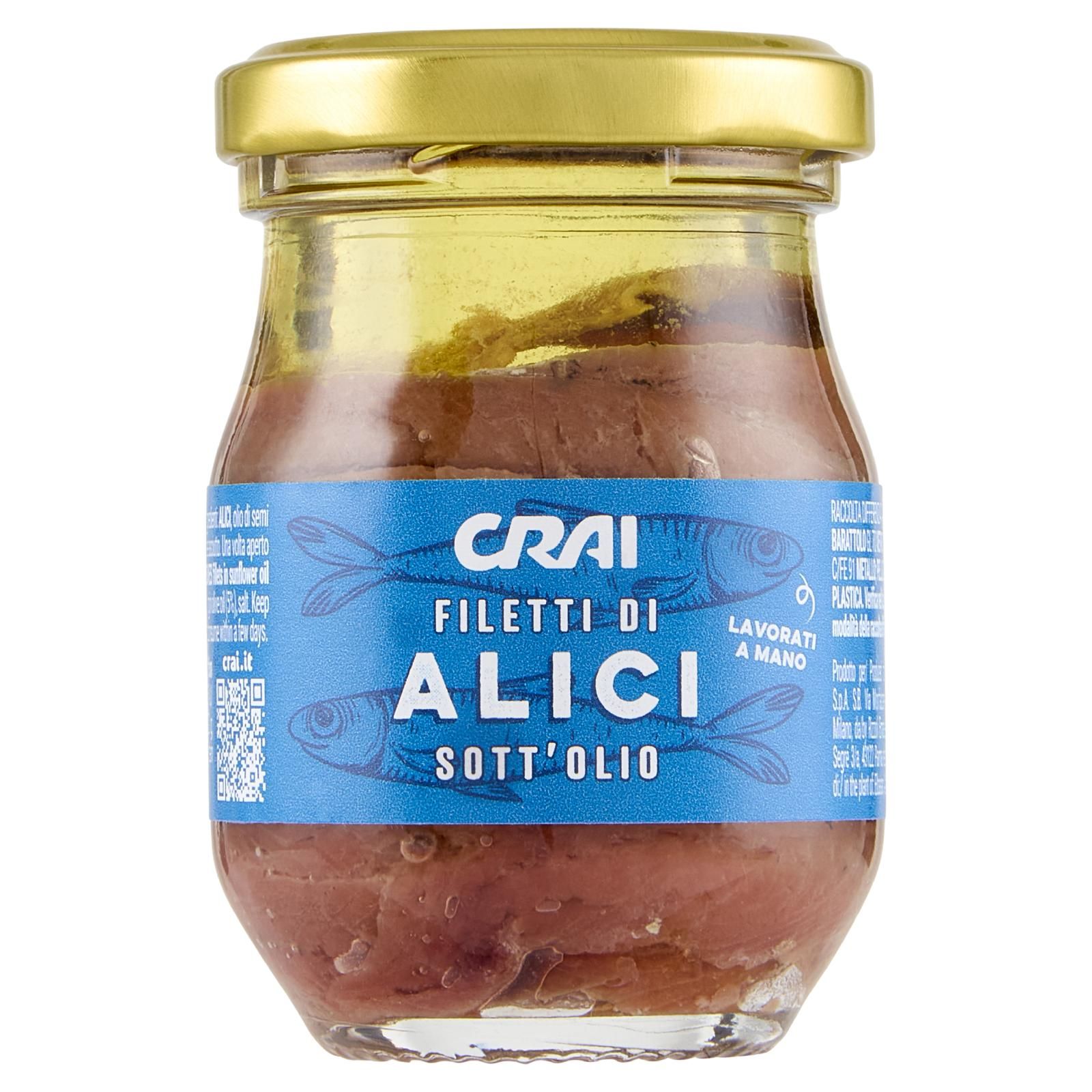 Crai Filetti di Alici Sott'Olio 80 g