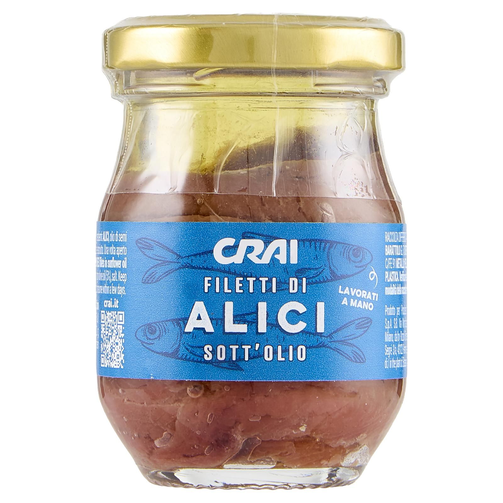 Crai Filetti di Alici Sott'Olio 80 g