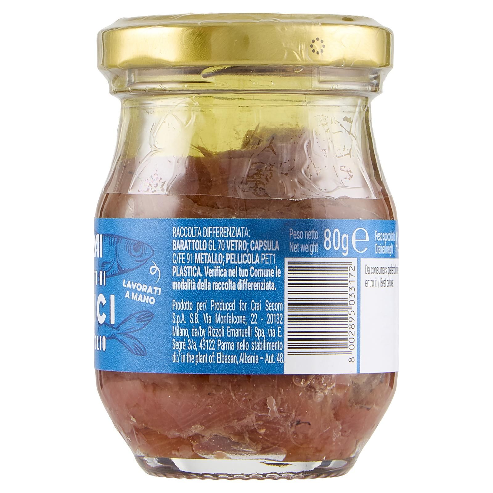 Crai Filetti di Alici Sott'Olio 80 g