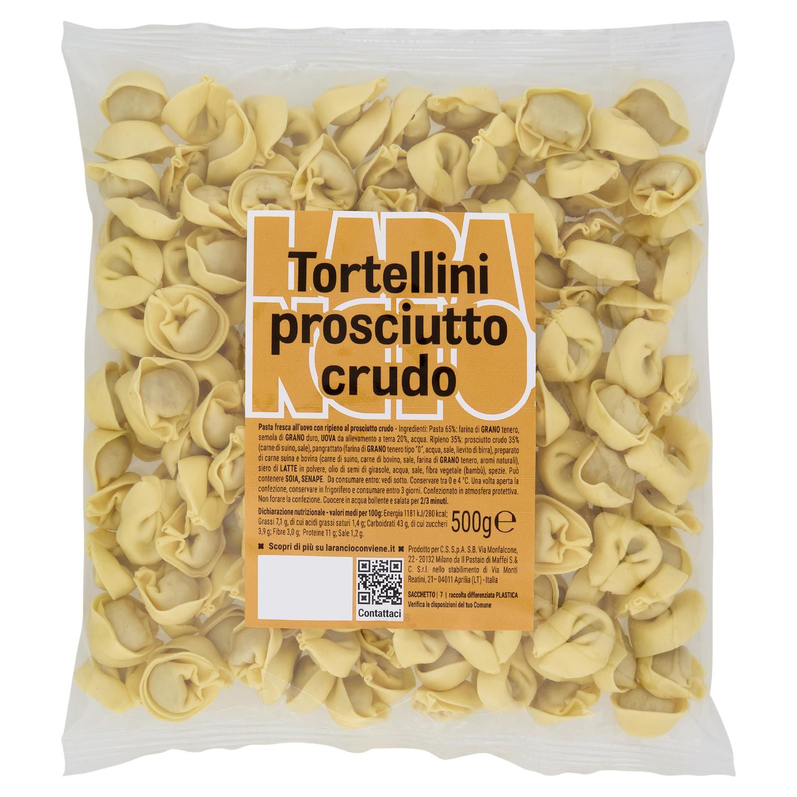 Larancio Tortellini prosciutto crudo 500 g