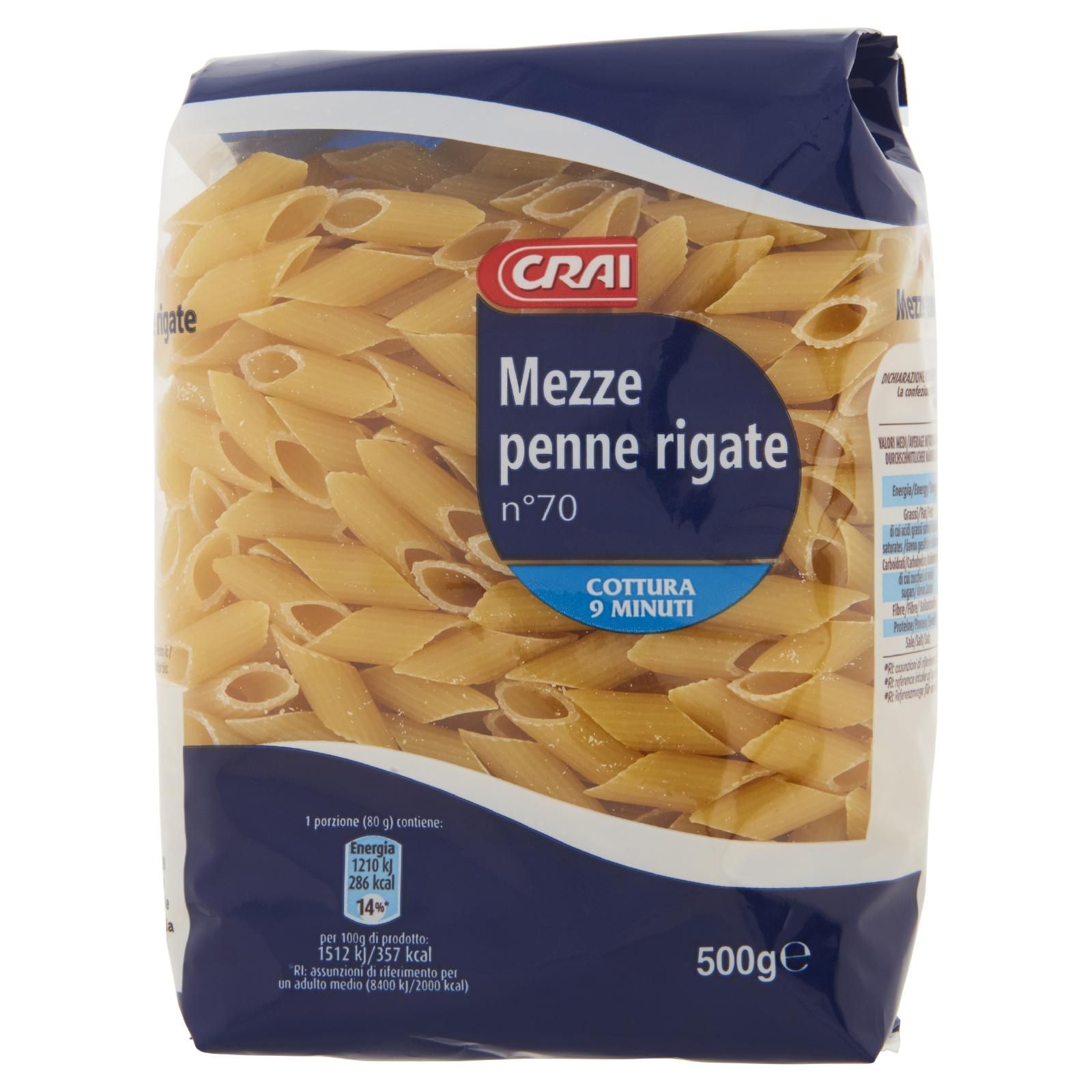 Crai Mezze penne rigate n°70 500 g