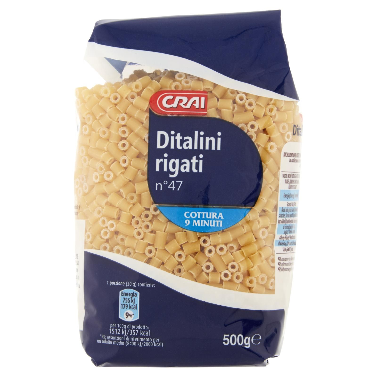 Crai Ditalini rigati n°47 500 g