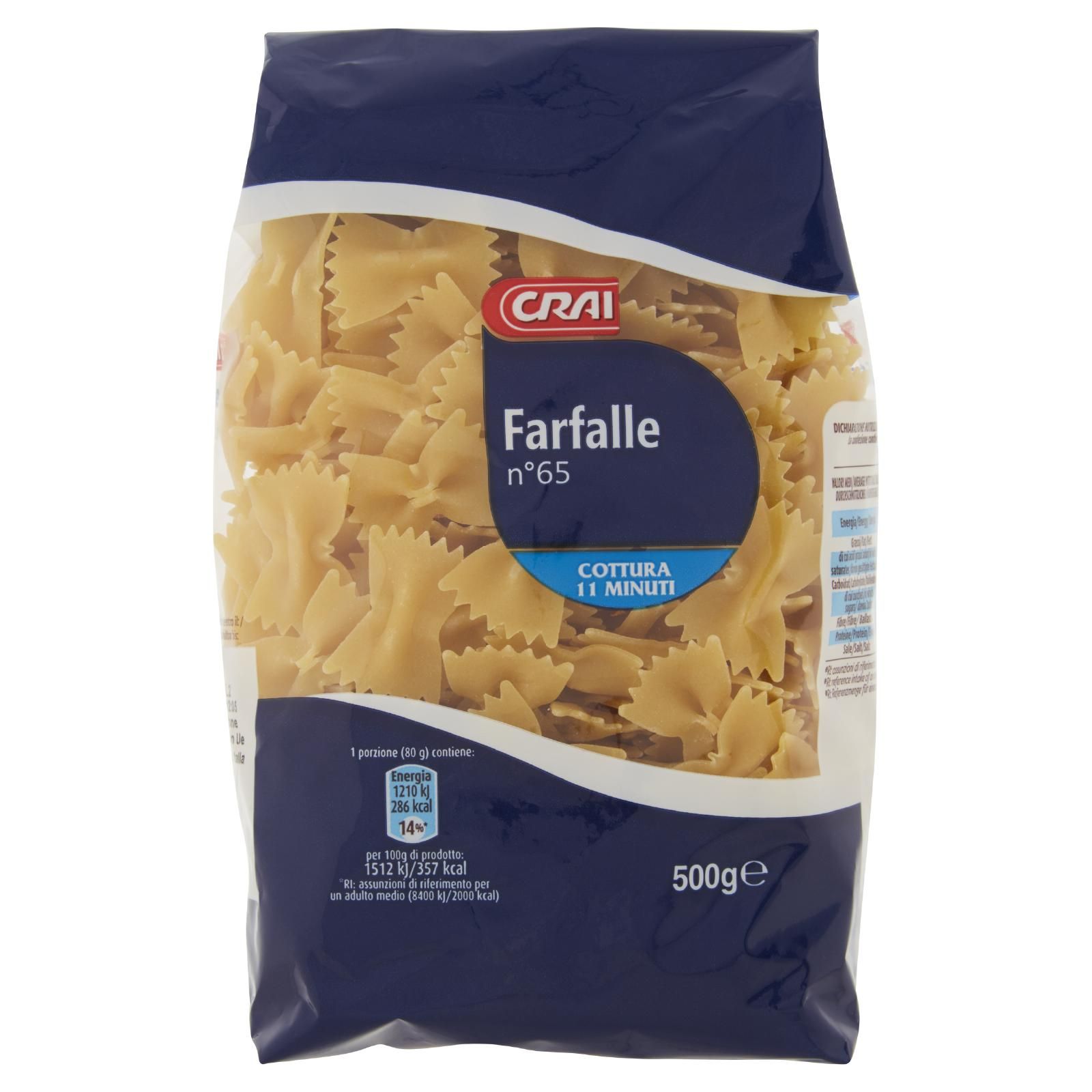 Crai Farfalle n°65 500 g