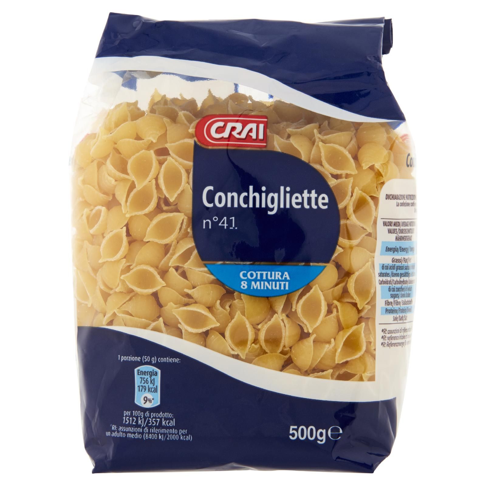 Crai Conchigliette n°41 500 g