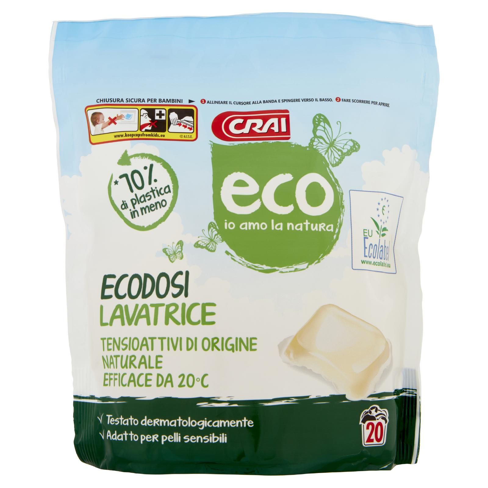 Crai eco Ecodosi Lavatrice 20 Lavaggi 388 ml