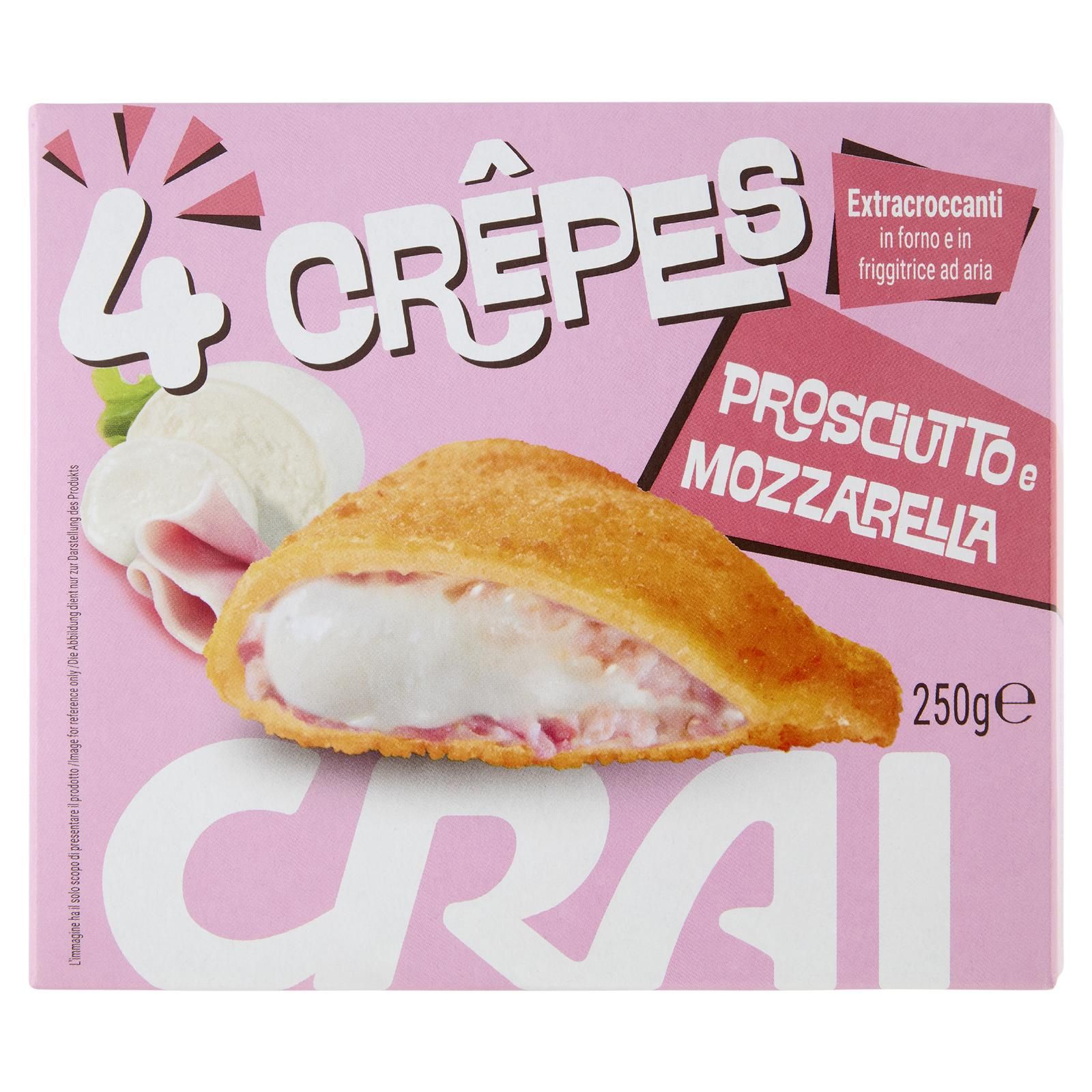 Crai 4 Crêpes Prosciutto e Mozzarella 250 g