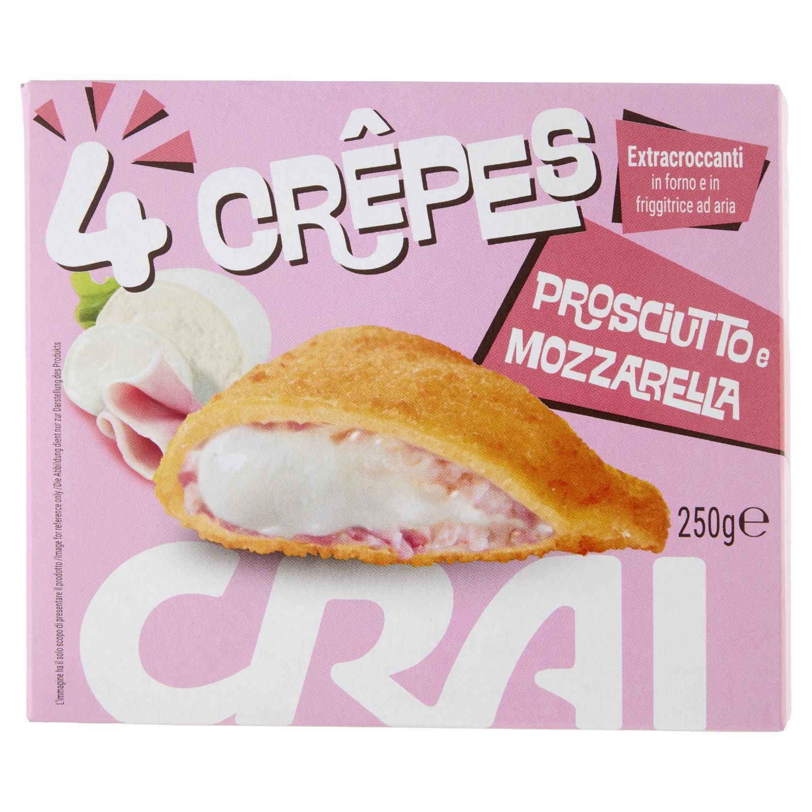 Crai 4 Crêpes Prosciutto e Mozzarella 250 g