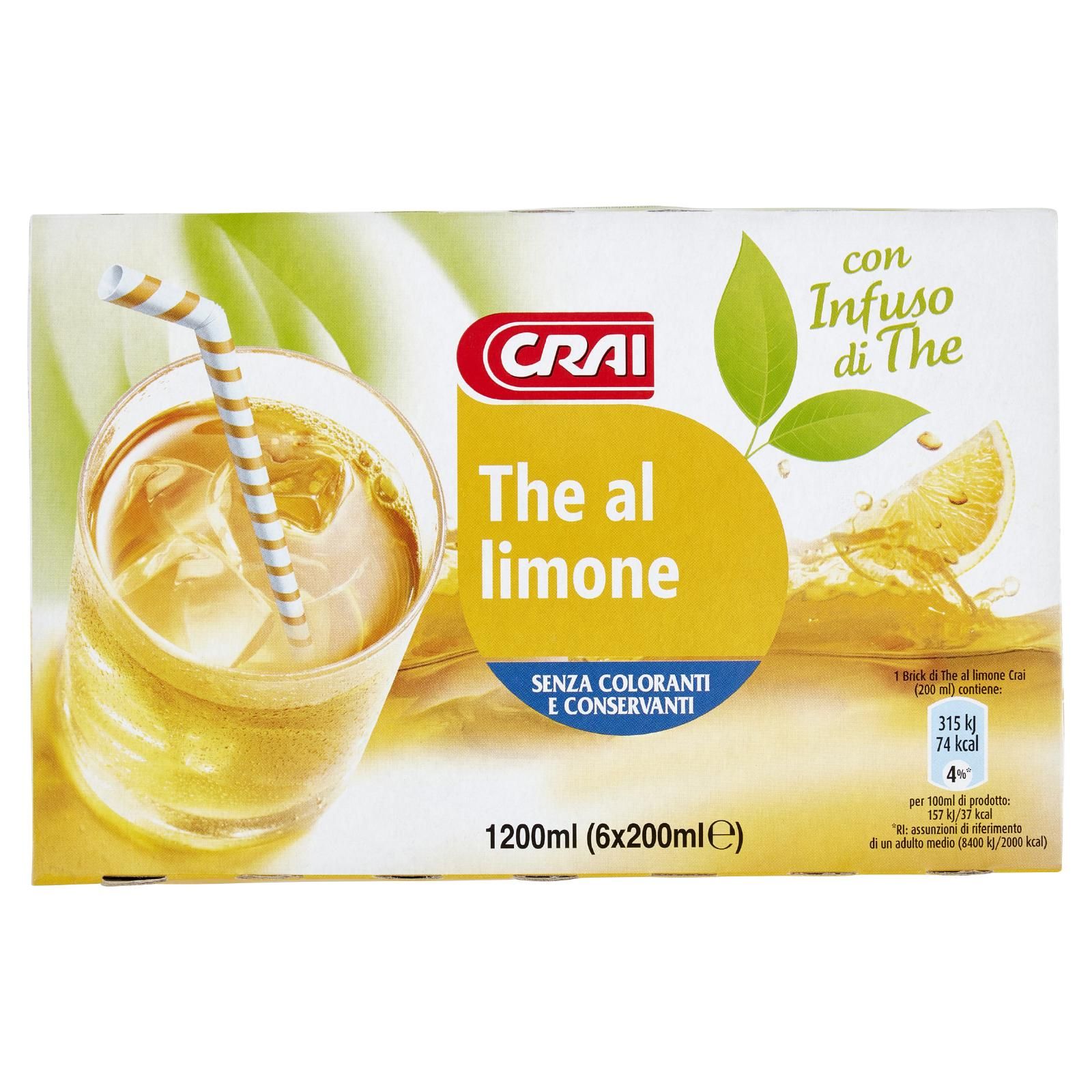 Crai The al limone 6 x 200 ml