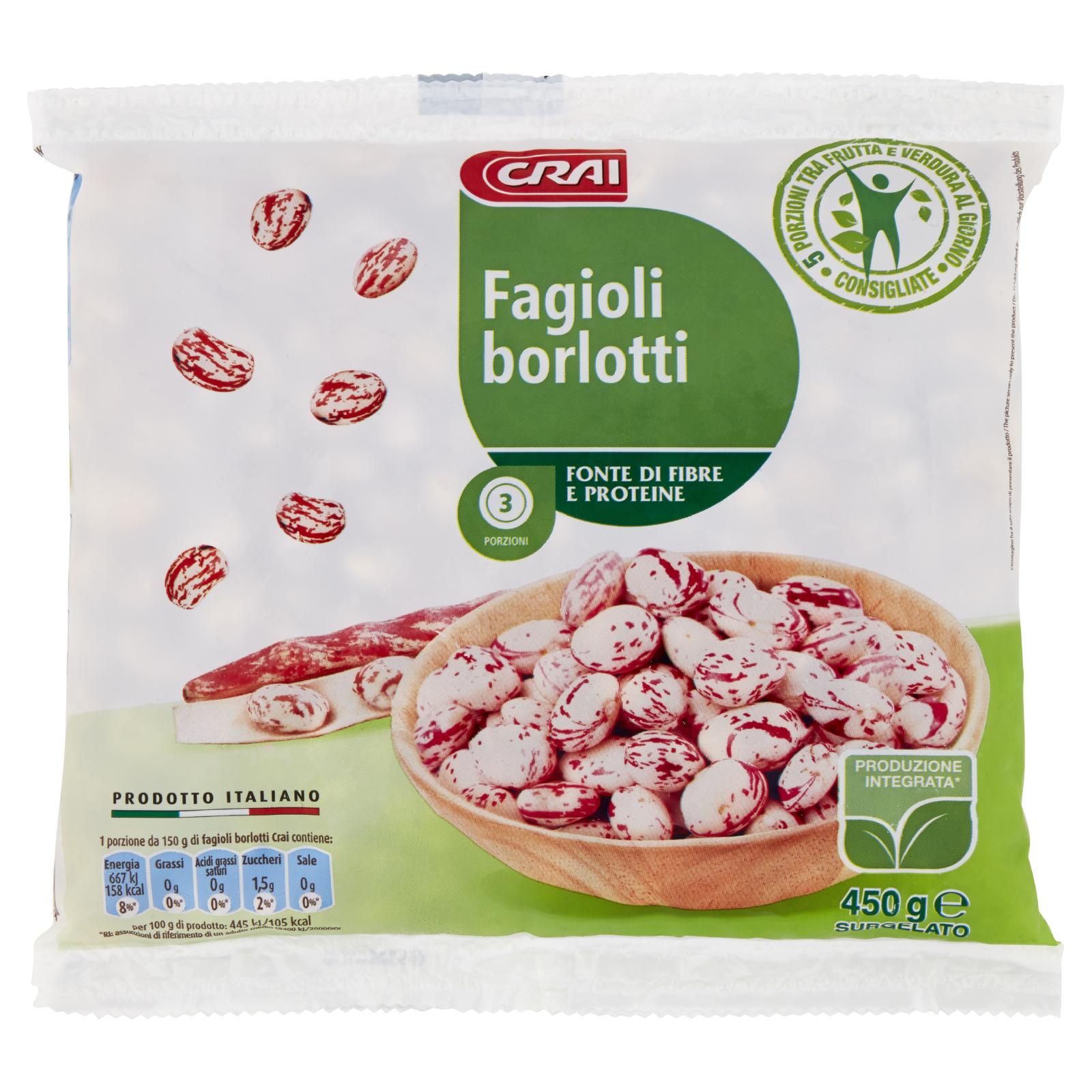 Crai Fagioli borlotti Surgelato 450 g
