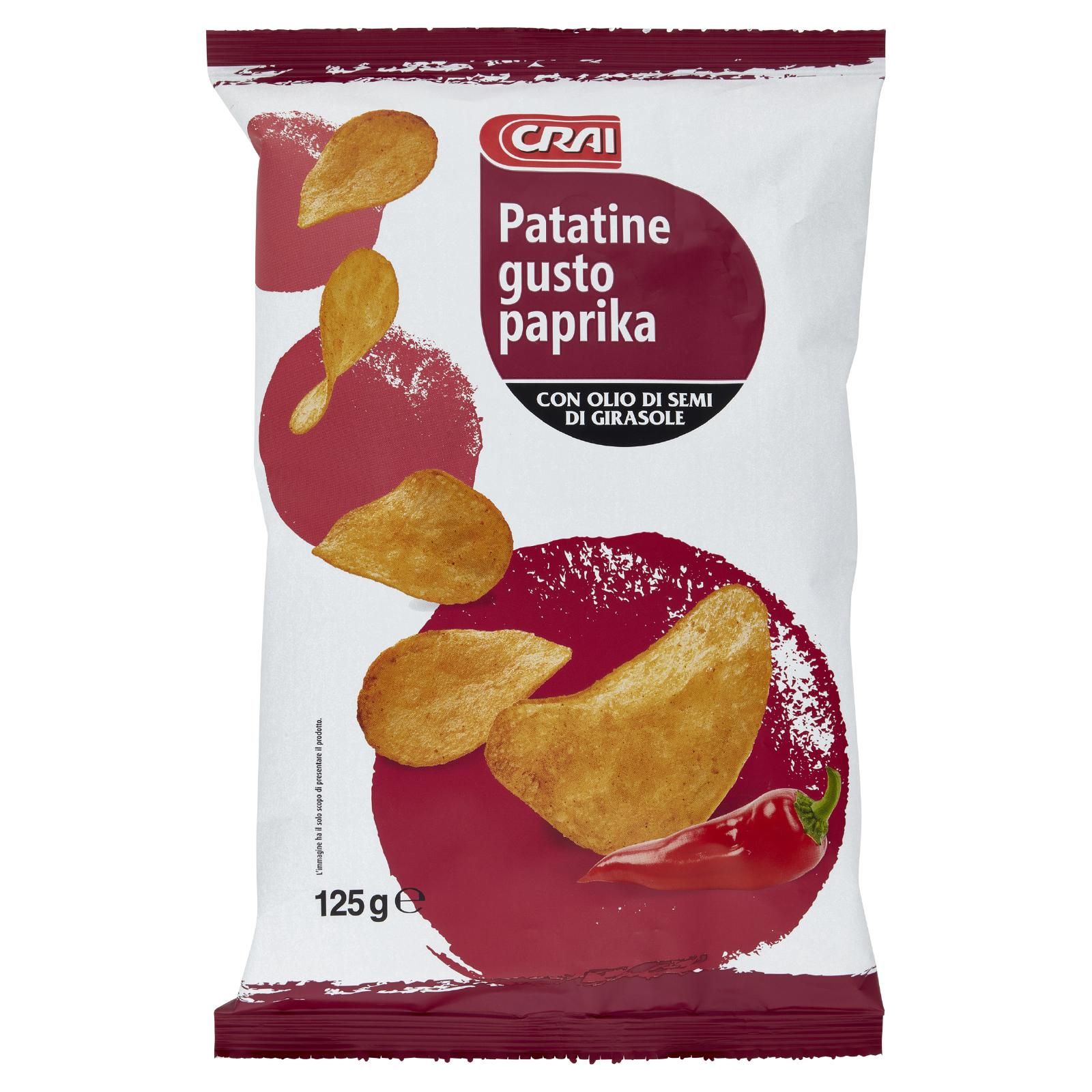Crai Patatine gusto paprika 125 g