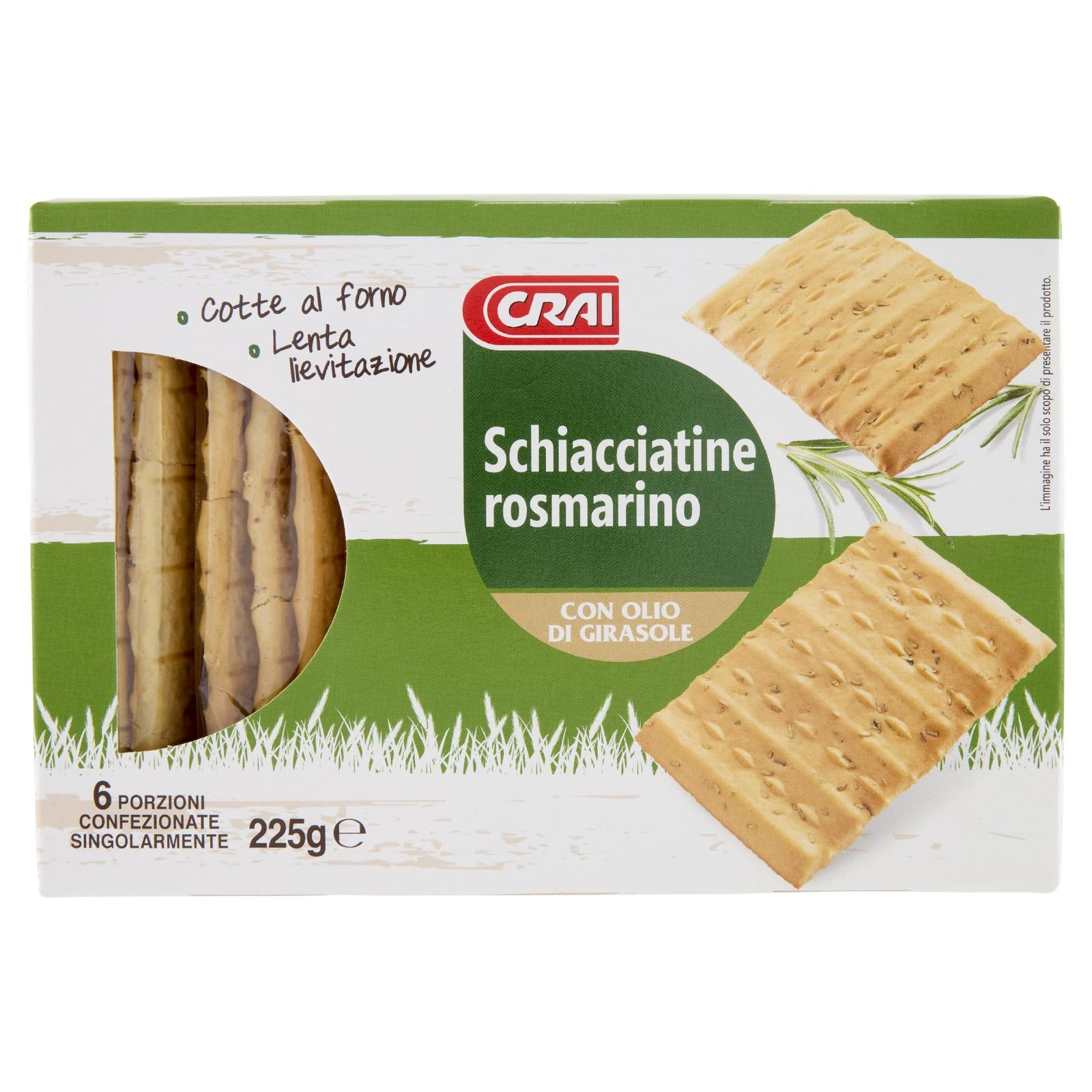 Crai Schiacciatine rosmarino 225 g
