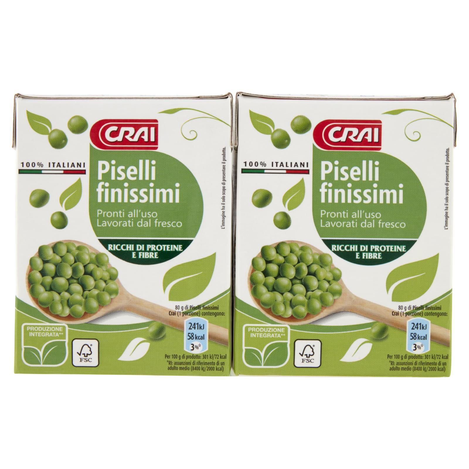Crai Piselli finissimi 2 x 380 g
