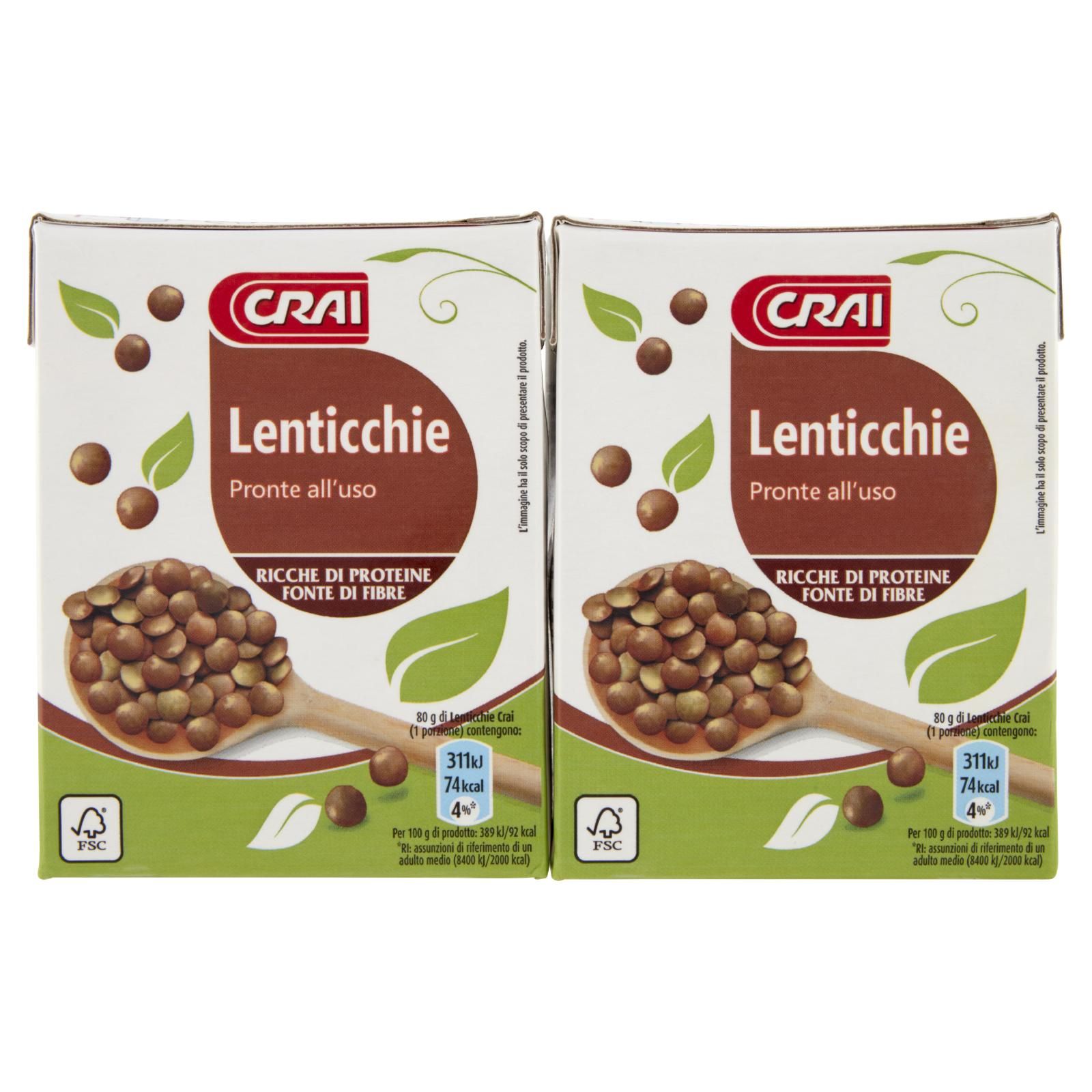 Crai Lenticchie 2x230g