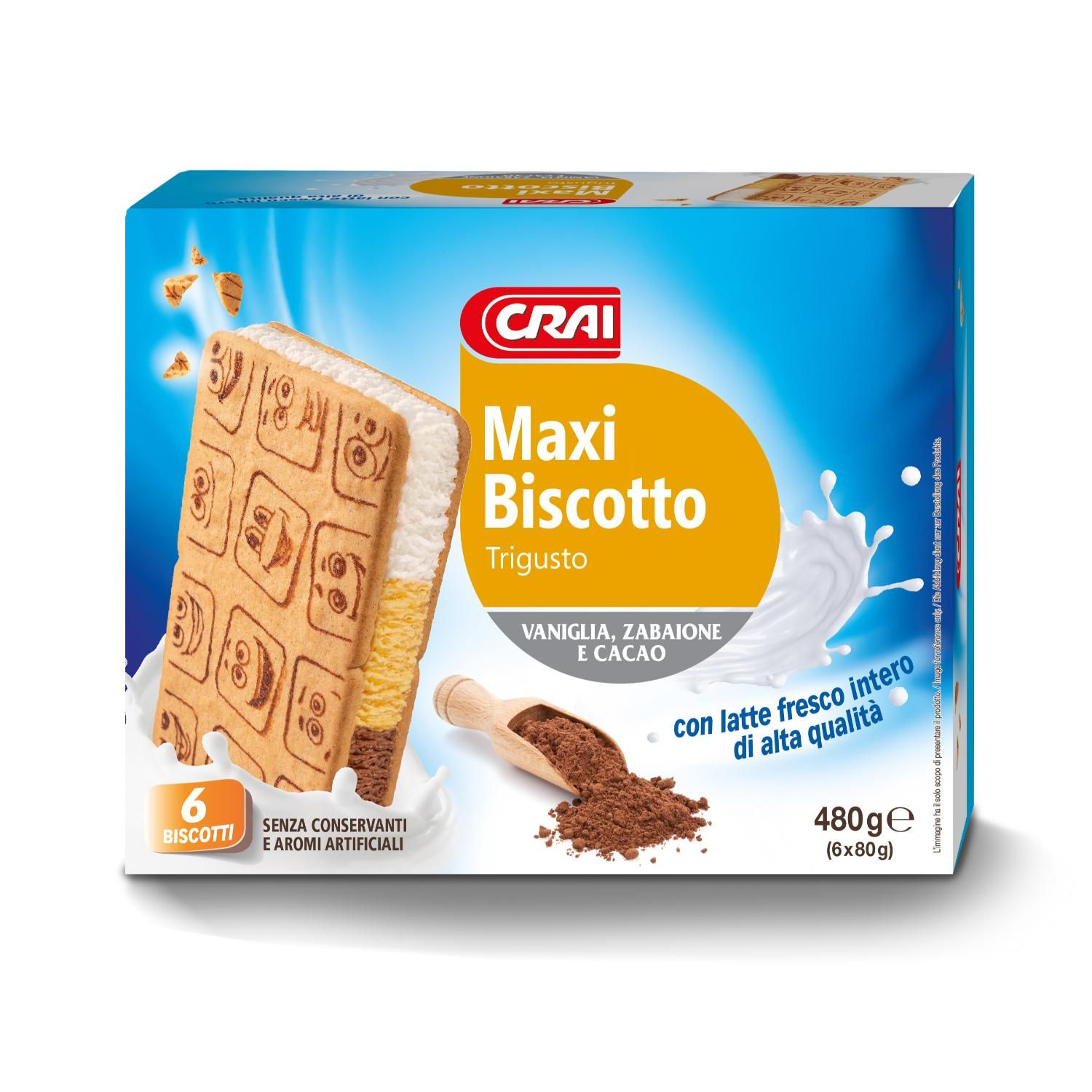 Biscotto gelato trigusto Crai