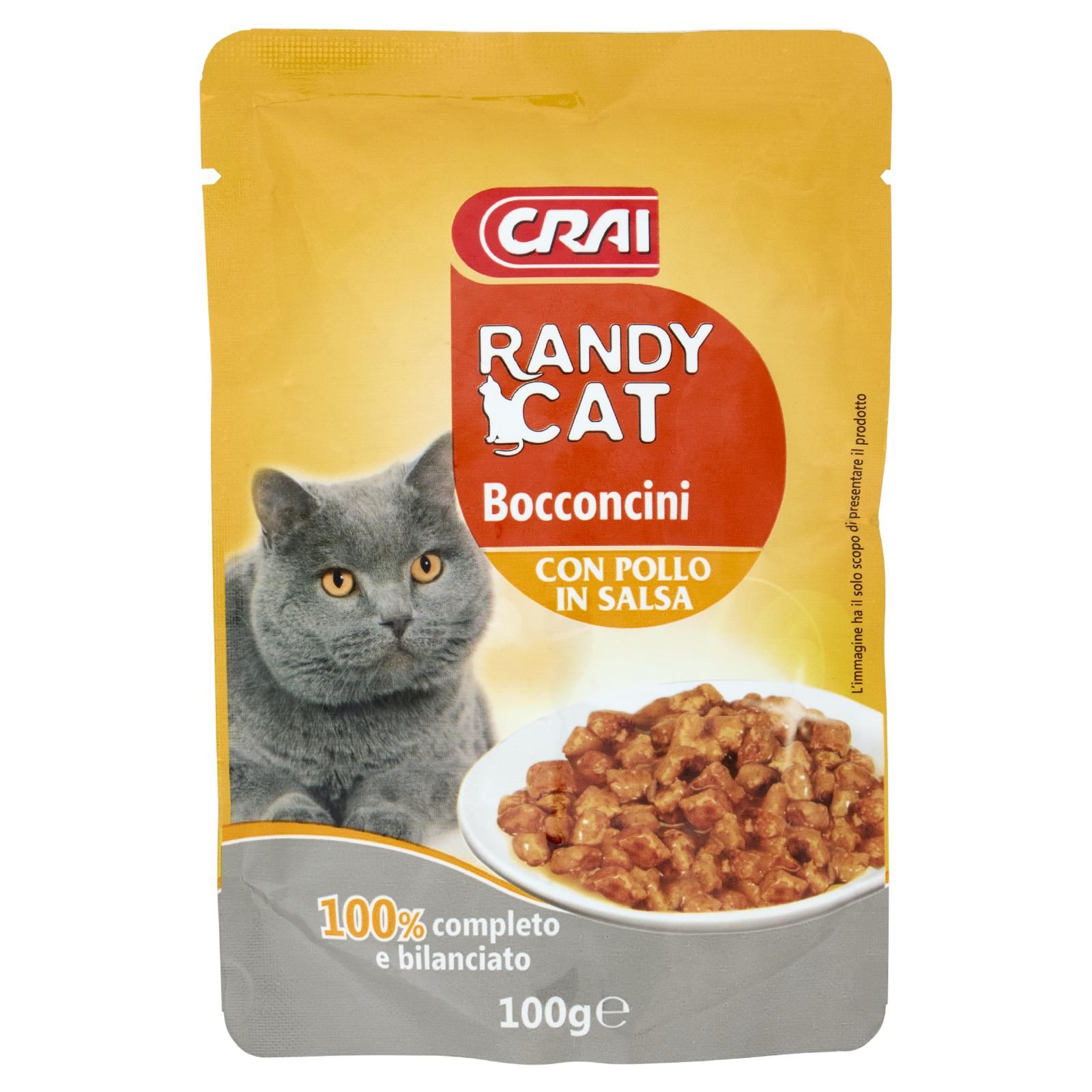 Crai Randy Cat Bocconcini con Pollo in Salsa 100 g