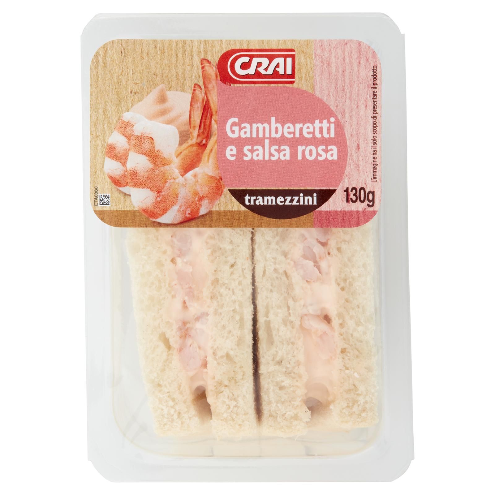 Crai Gamberetti e salsa rosa tramezzino 130 g