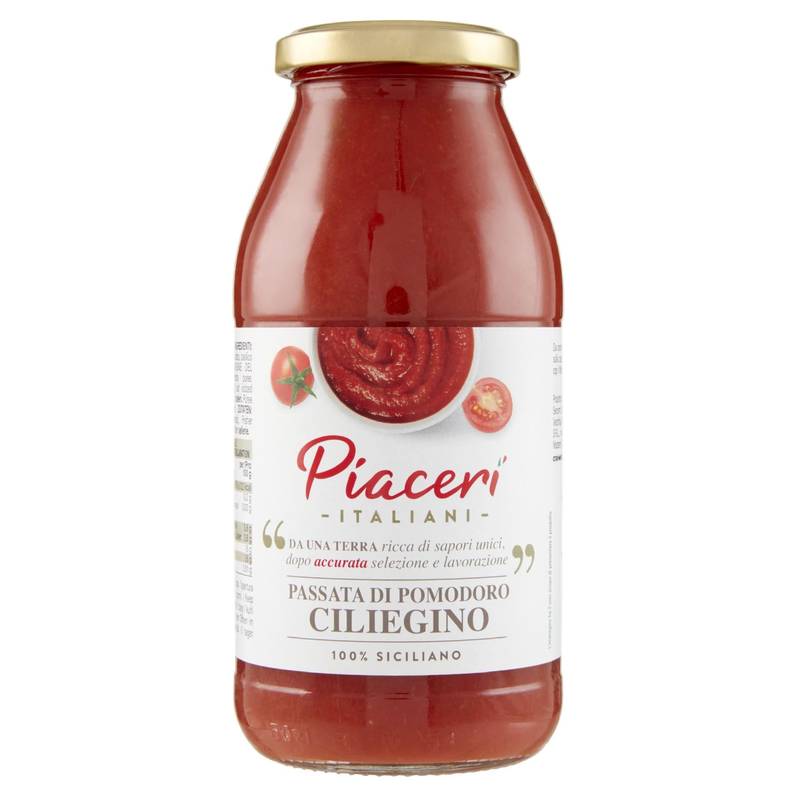 Piaceri Italiani Passata di Pomodoro Ciliegino 500 g