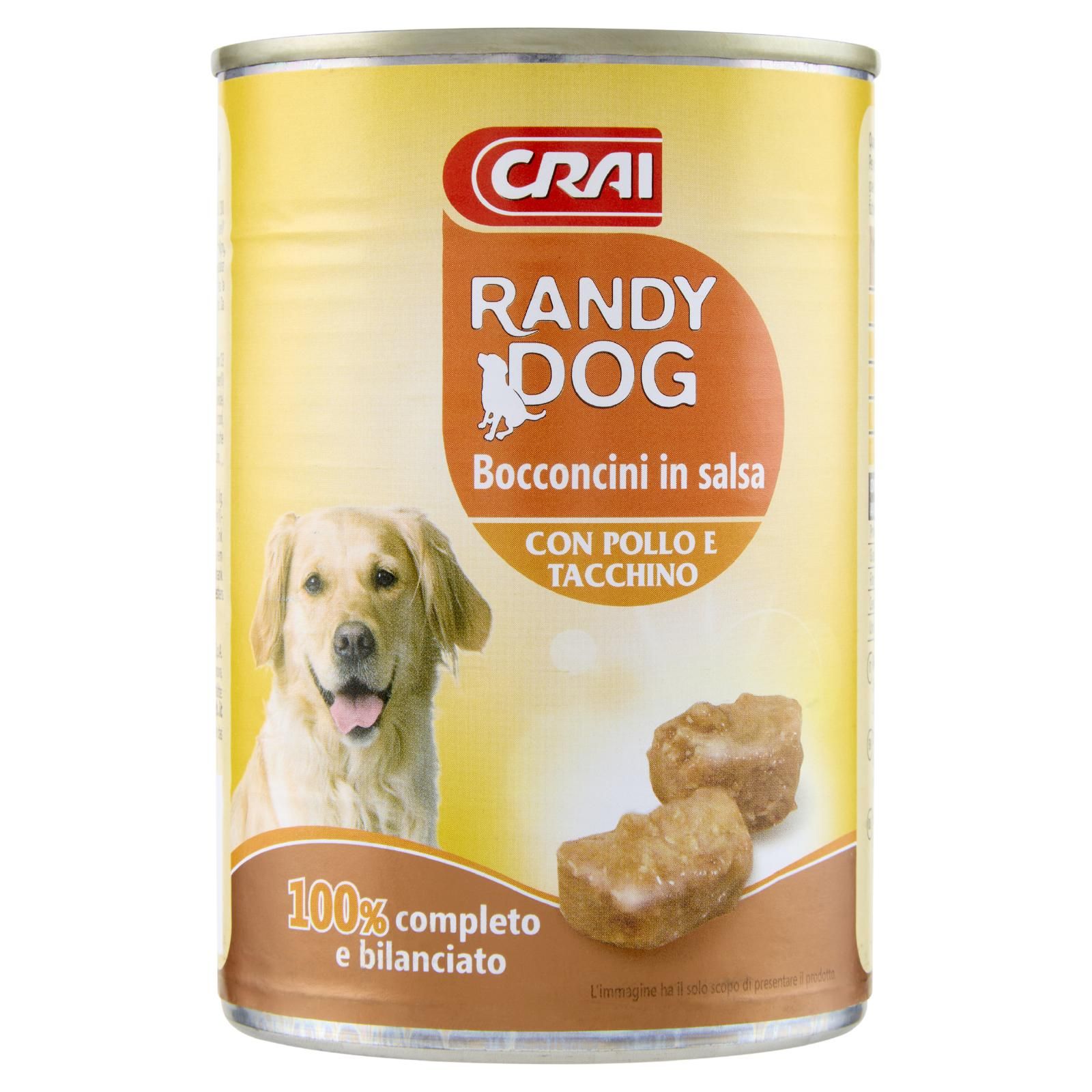 Crai Randy Dog Bocconcini in salsa con Pollo e Tacchino 400 g