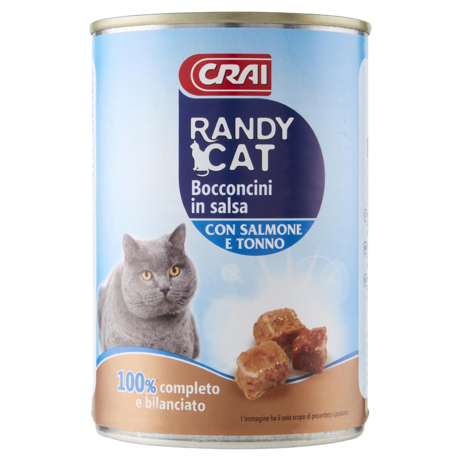 Crai Randy Cat Bocconcini in salsa Con Salmone E Tonno 400 g