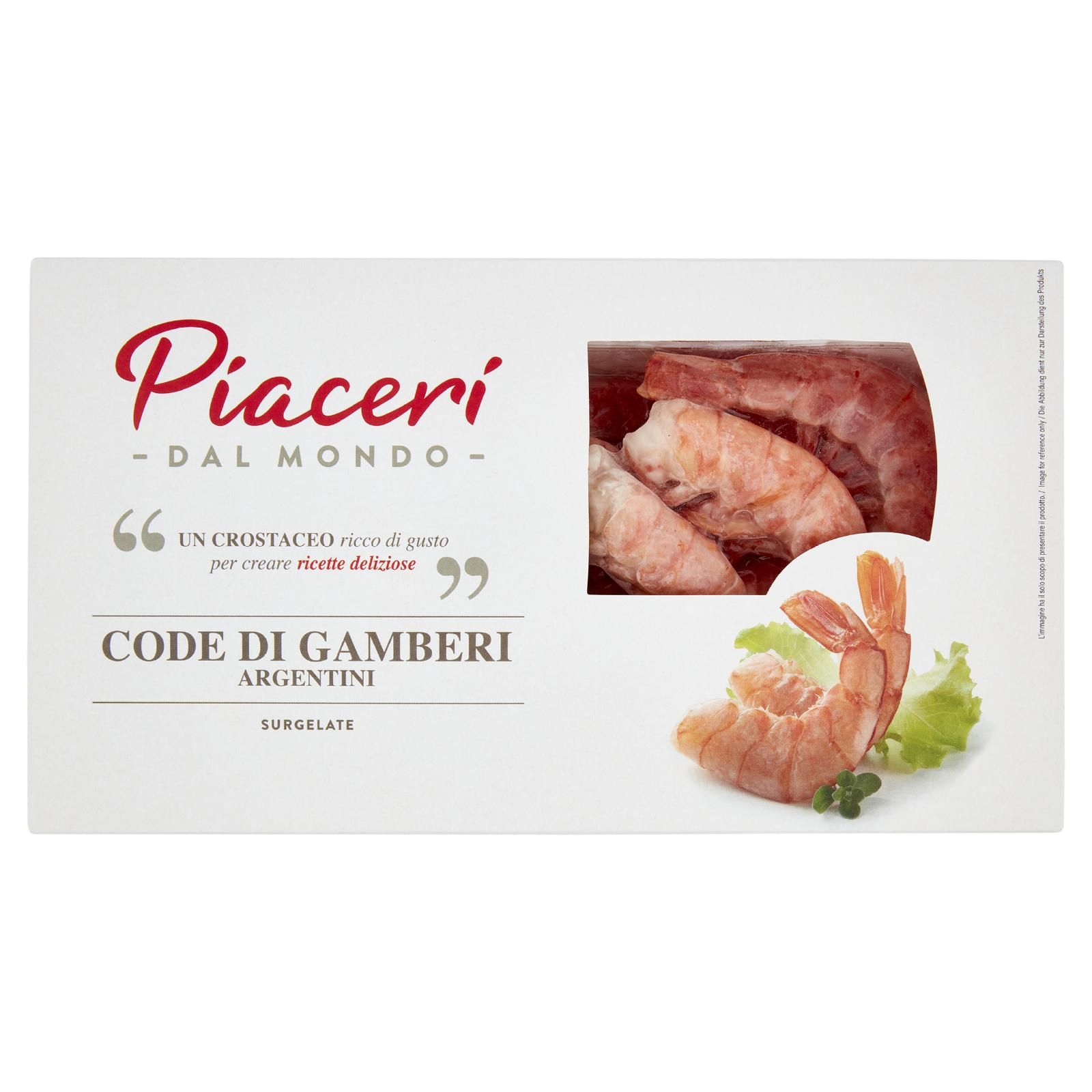 Piaceri dal Mondo Code di Gamberi Argentini Surgelate 300 g