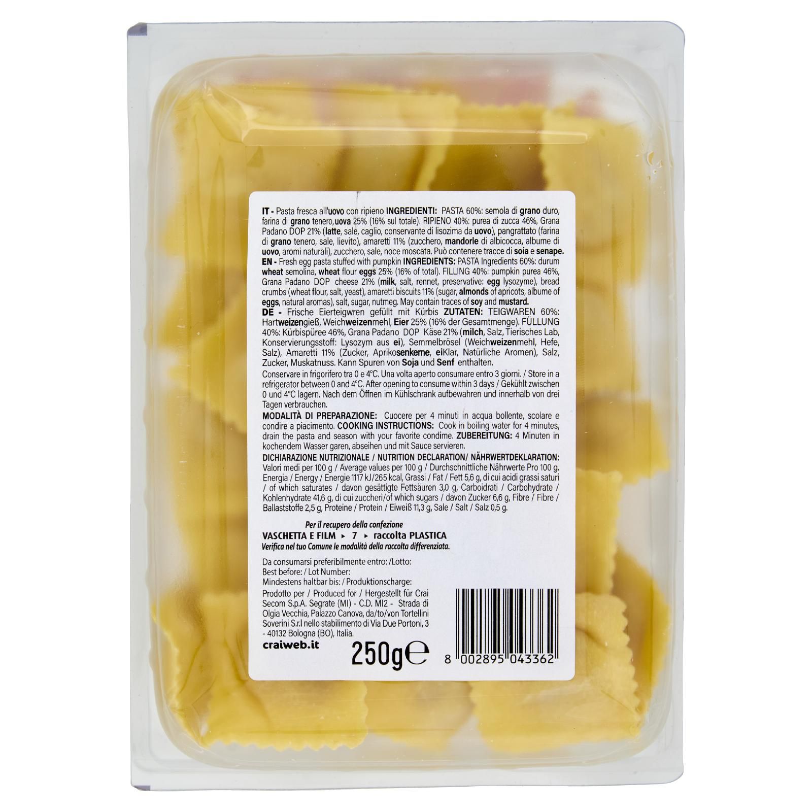 Piaceri Italiani Tortelli di Zucca 250 g