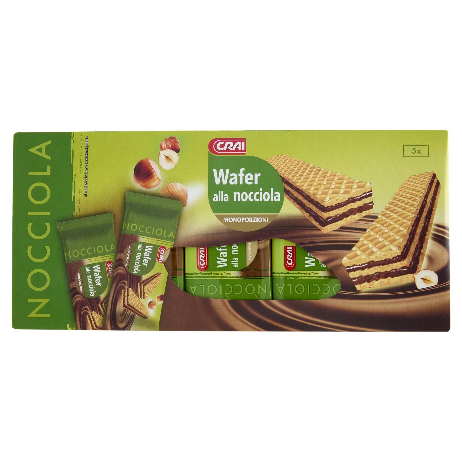 Crai Wafer alla nocciola Monoporzioni 5 x 45 g