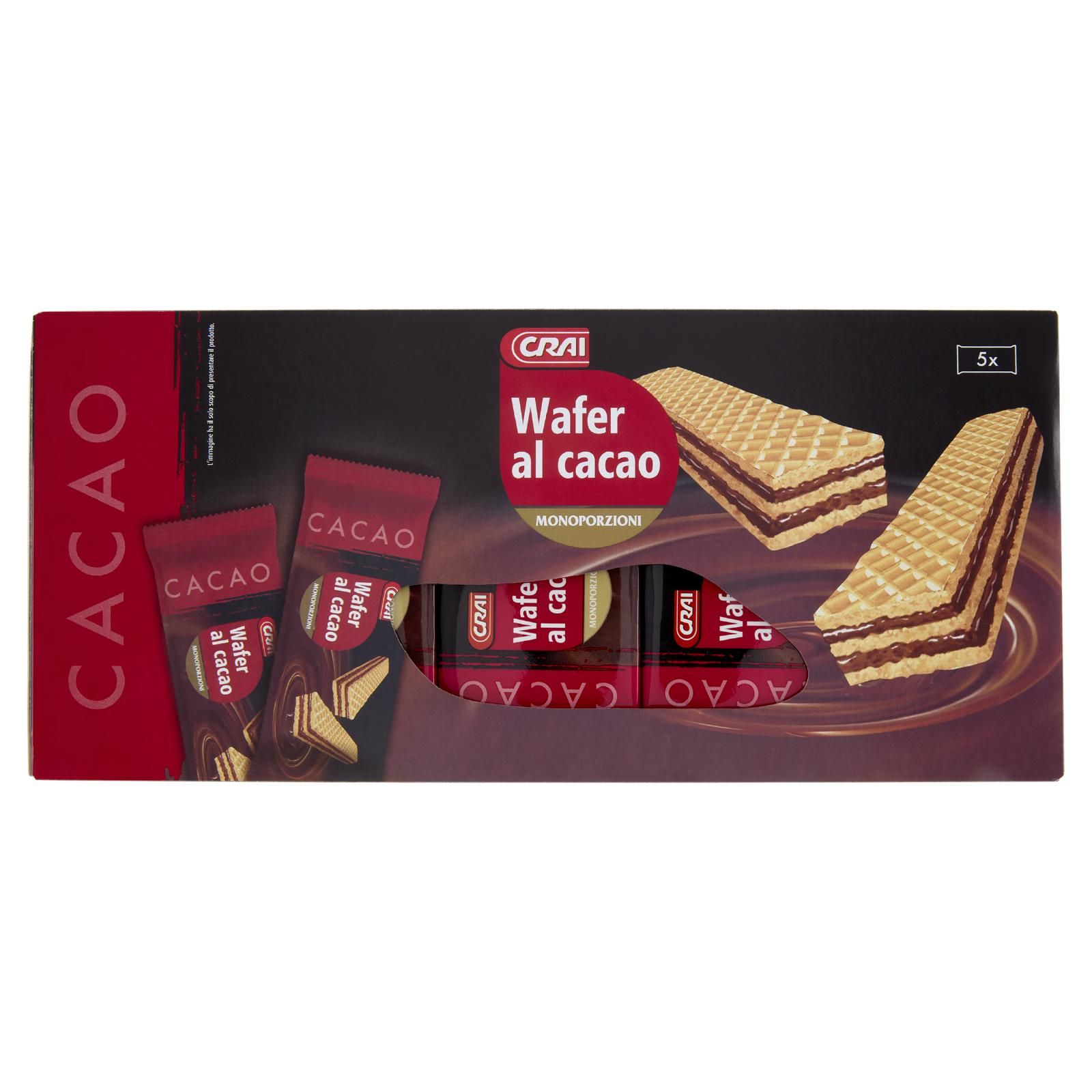 Crai Wafer al cacao Monoporzioni 5 x 45 g